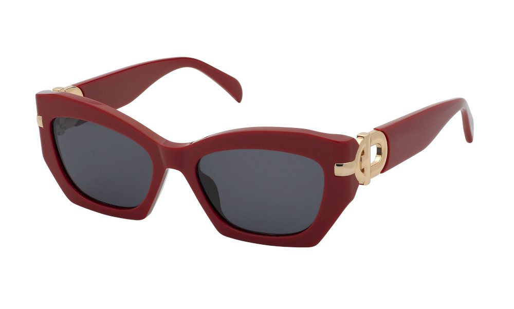 TOUS Occhiali Da Sole Donna Modello STO411 – Colore Palladio Lucido, Taglia 54