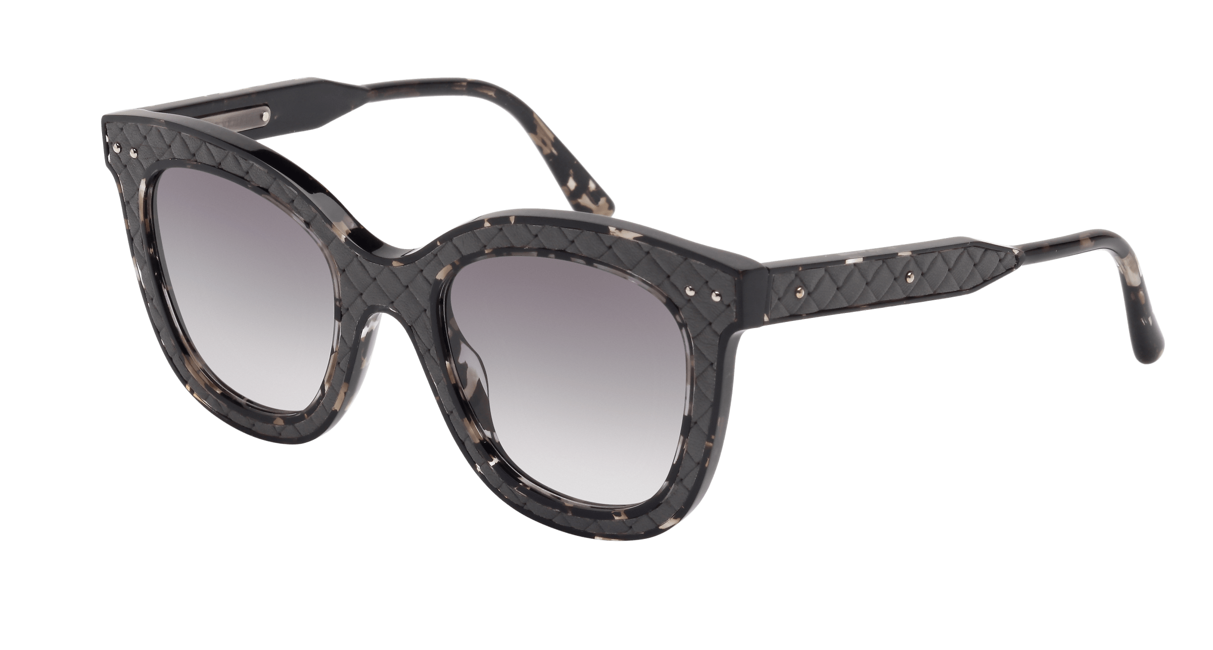 Bottega Veneta BV0035S Black Sunglasses w/Case Bottega Veneta BV1005S 001 Black Square Sunglasses  main image 4