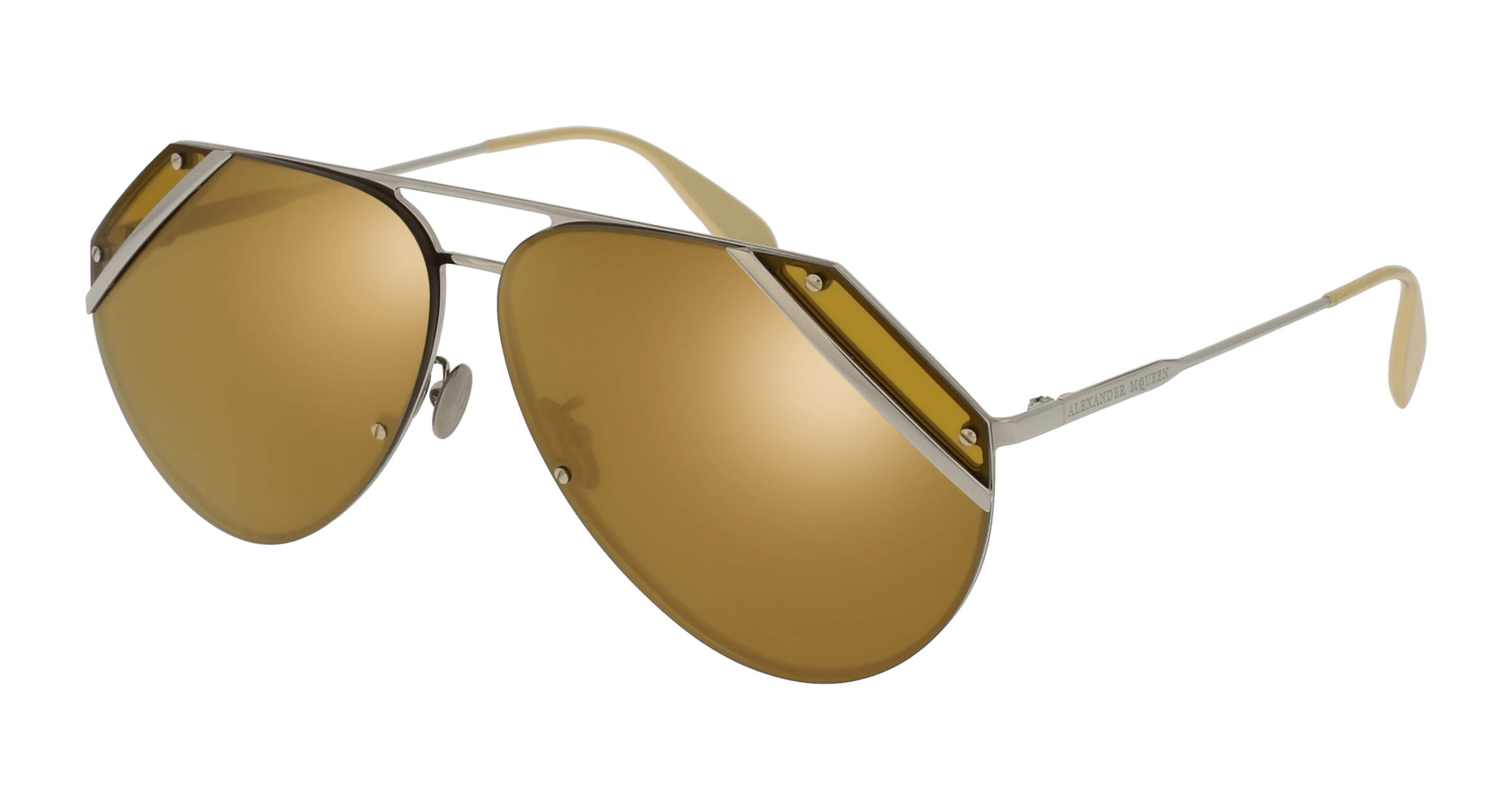 NWT Alexander McQueen 65MM Aviator Sunglasses display picture 1