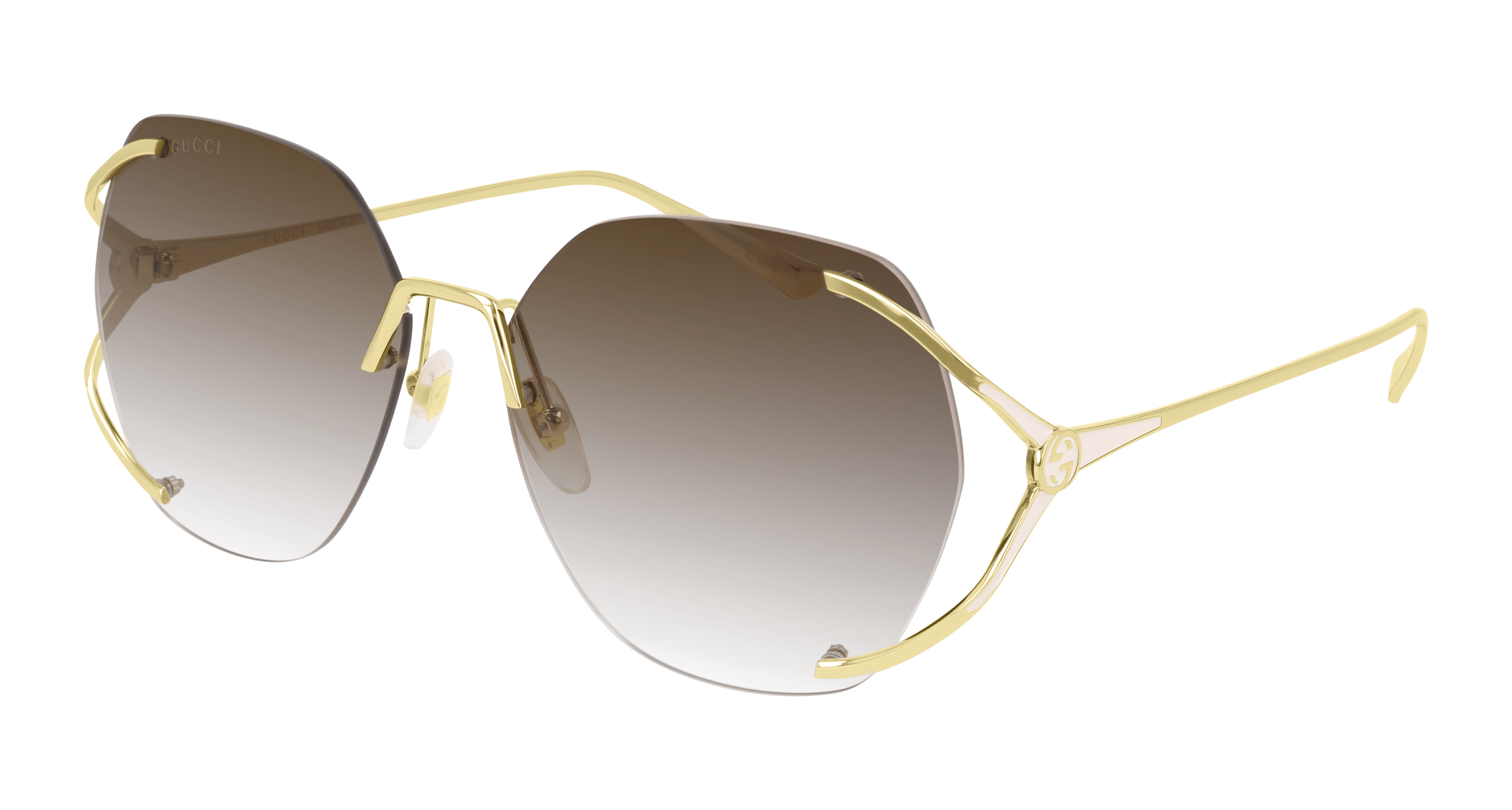 Authentic Gucci sunglasses gold brown
GG0651S GUCCI Brown Gradient Lens 59-130MM Women main image 3