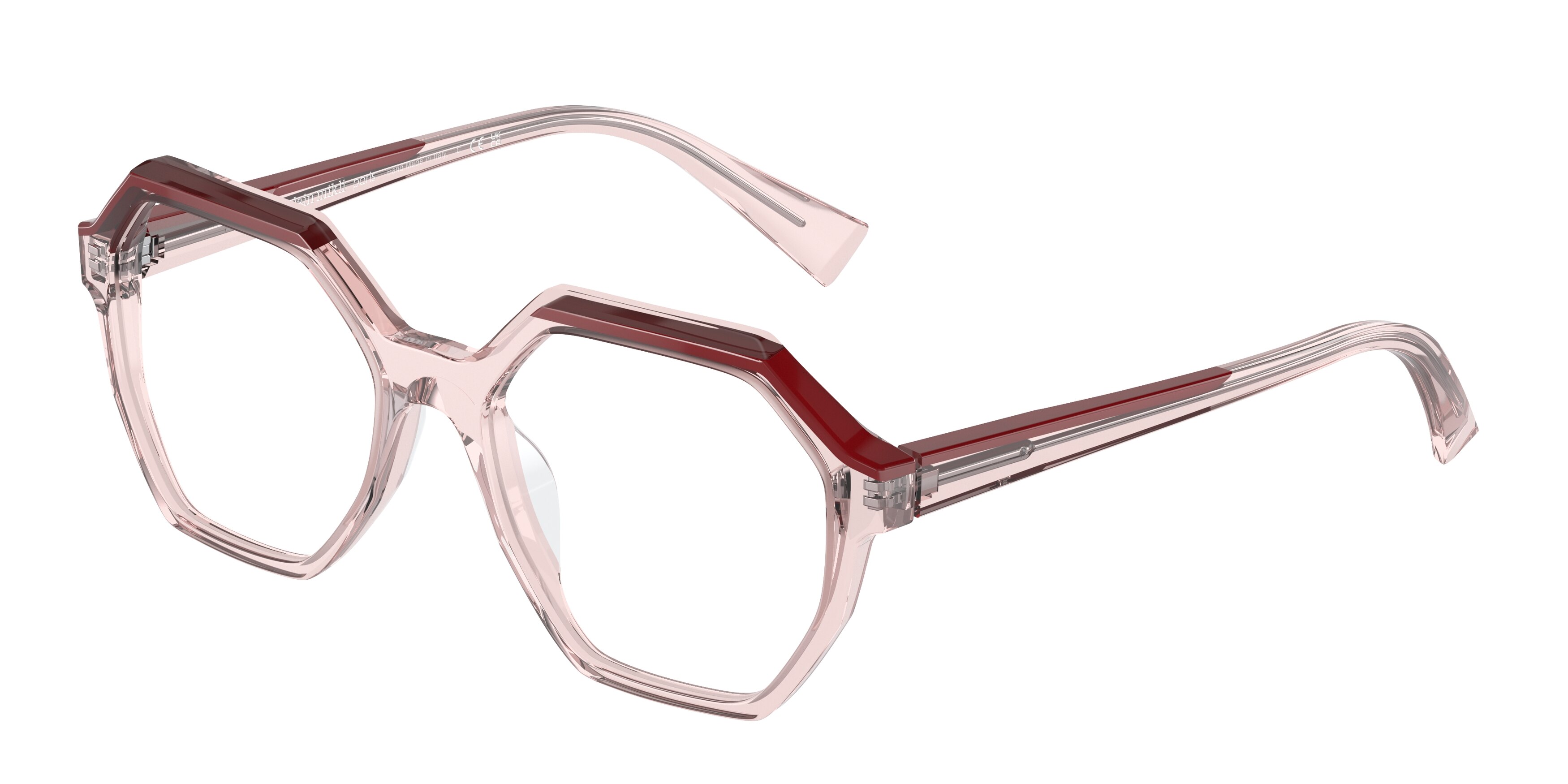 Alain‎ Mikli Paris A03167 005 Hexagonal Clear Amber Frames Italy 52-17-140 Alain Mikli Orange Eyeglass Frames for sale | eBay main image 2