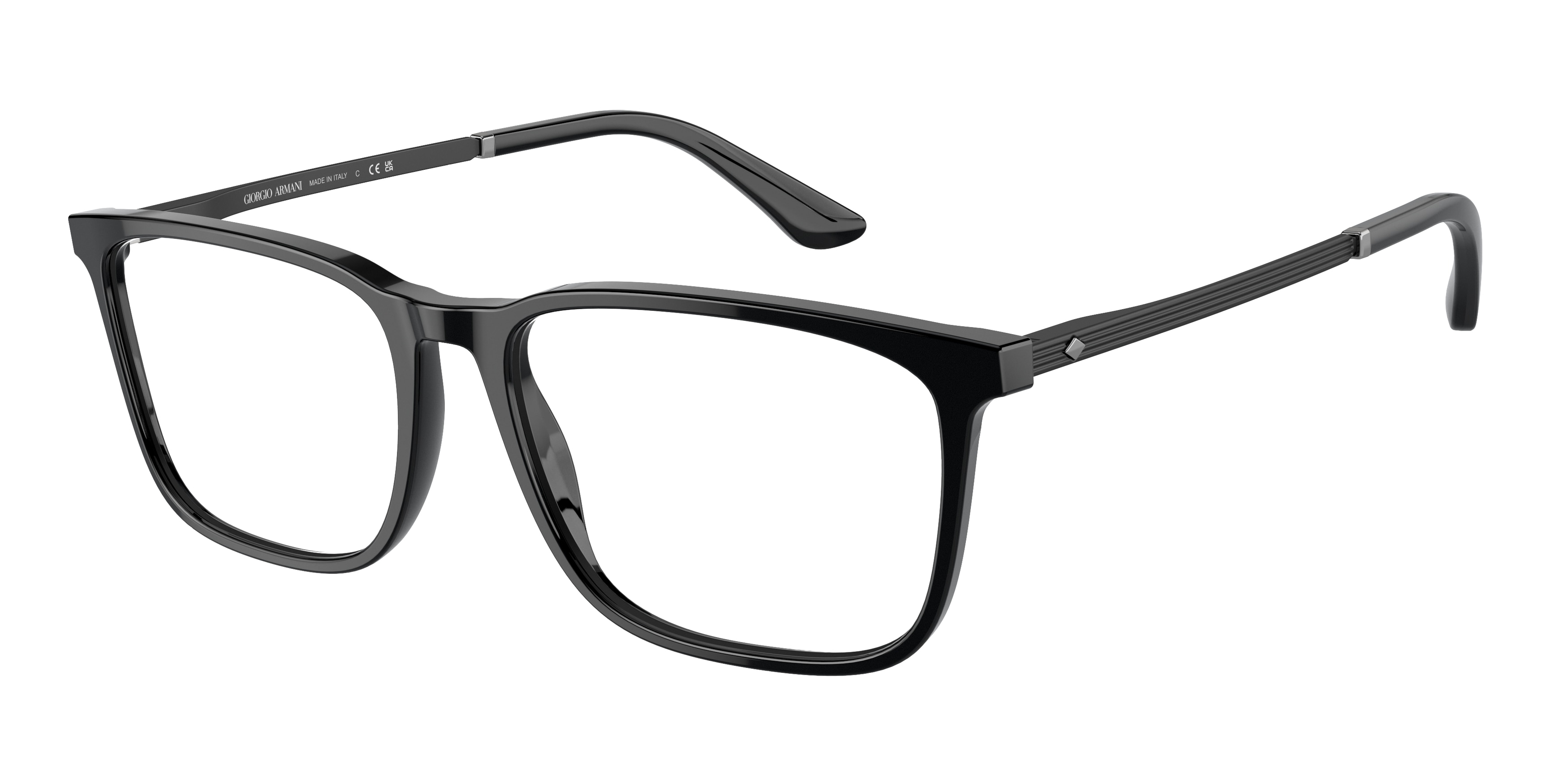 Giorgio Armani AR8019 5001/11 Black Silver Sunglasses
