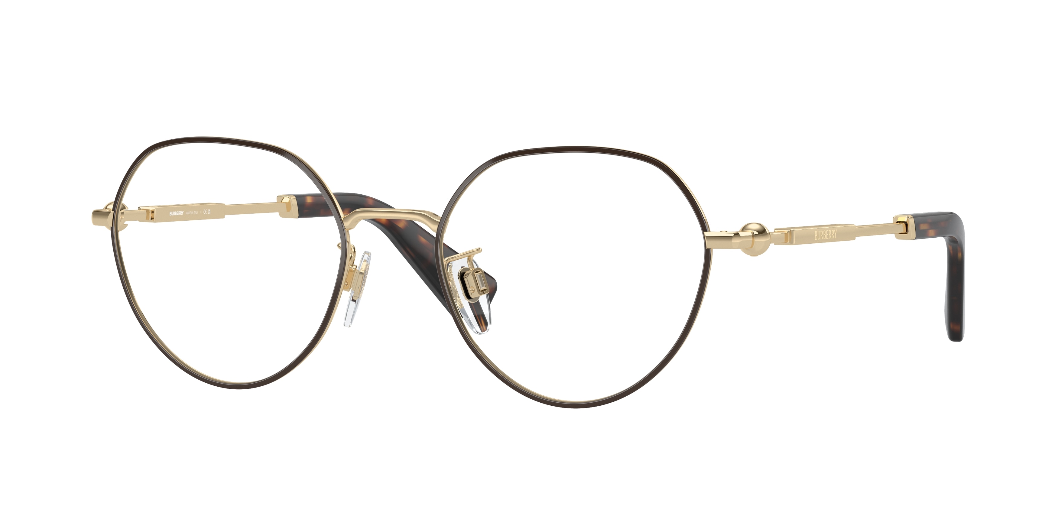 NWT Burberry 0BE1388D Black Round 51mm Eyeglasses Burberry Black Round Eyeglass Frames for sale | eBay main image 4