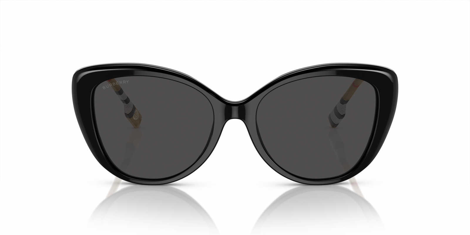 Burberry BE4407 385387 Cat Eye Sunglasses - Black/Vintage/Dark Grey BURBERRY Sunglasses BE 4407 385387 Black Dark Grey at Amazon  main image 4