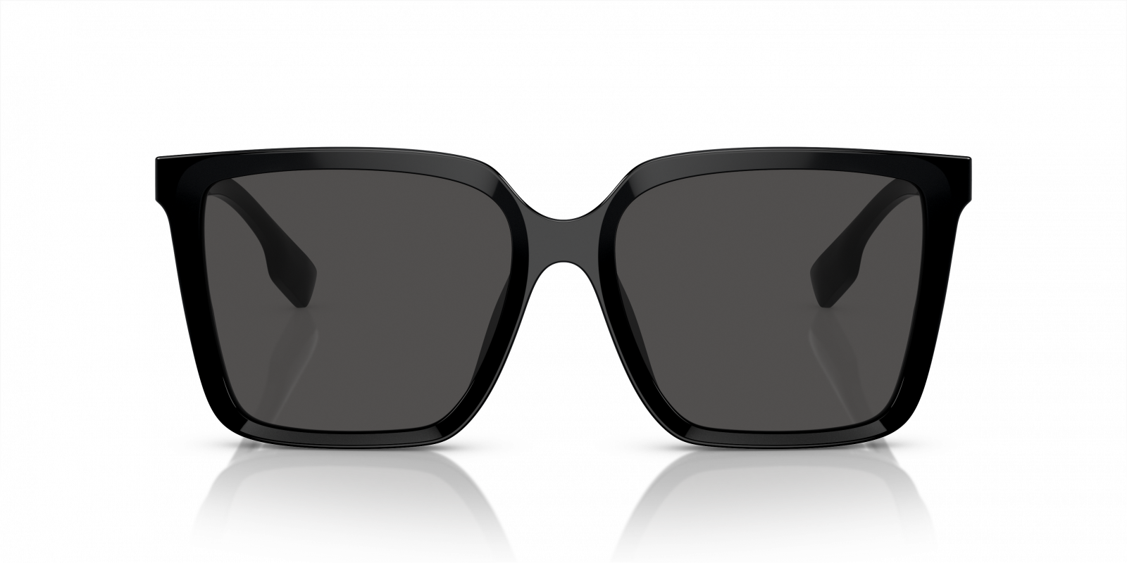 Burberry Black and Brown Novacheck B4087 3001/8g 54mm Rectangle Sunglasses Check Rectangular Sunglasses in Black/beige Grey - Men  main image 2