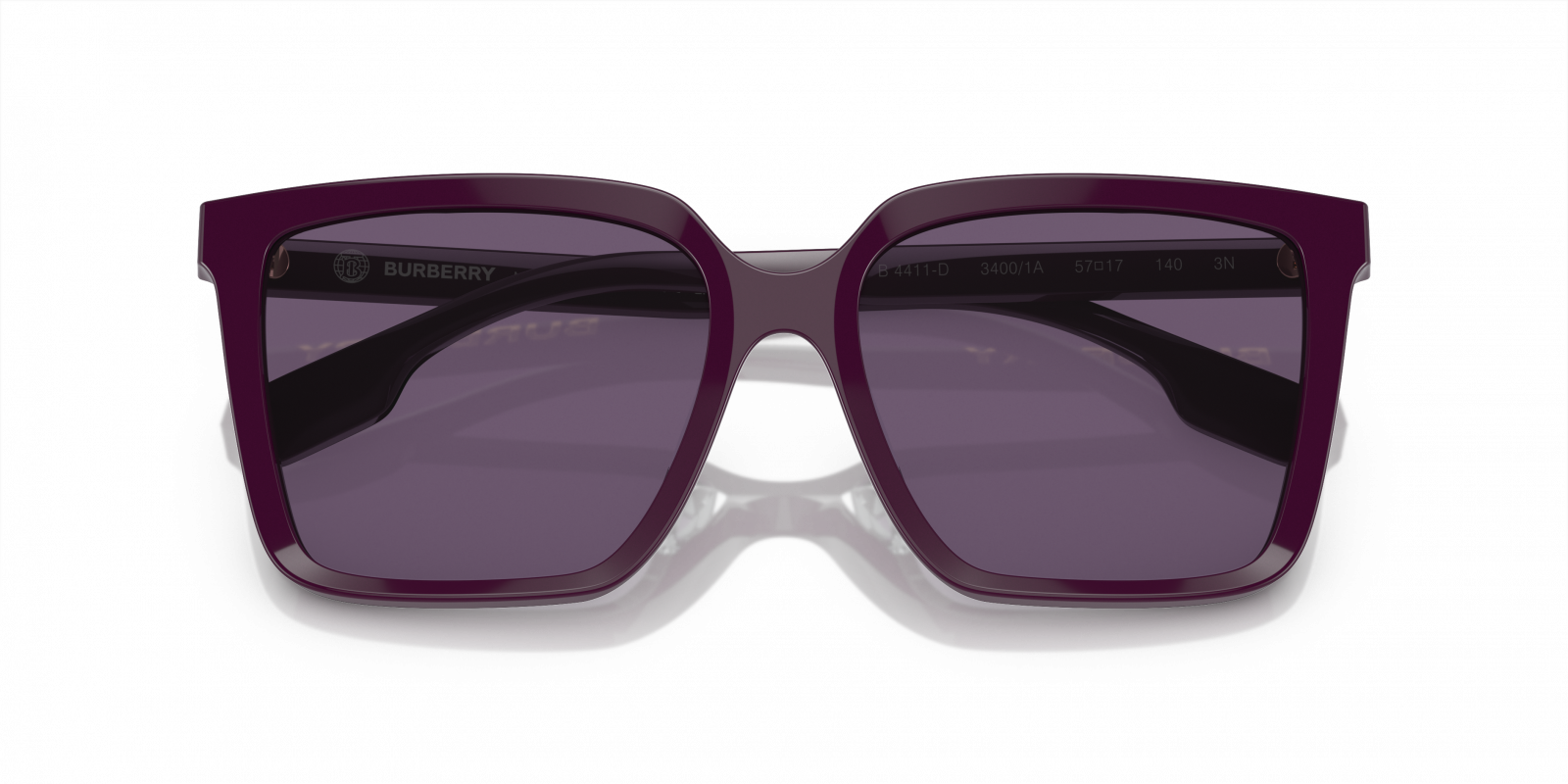 Burberry women’s BE4411D 57mm Purple Sunglasses Burberry BE4411D 300187 Women main image 4