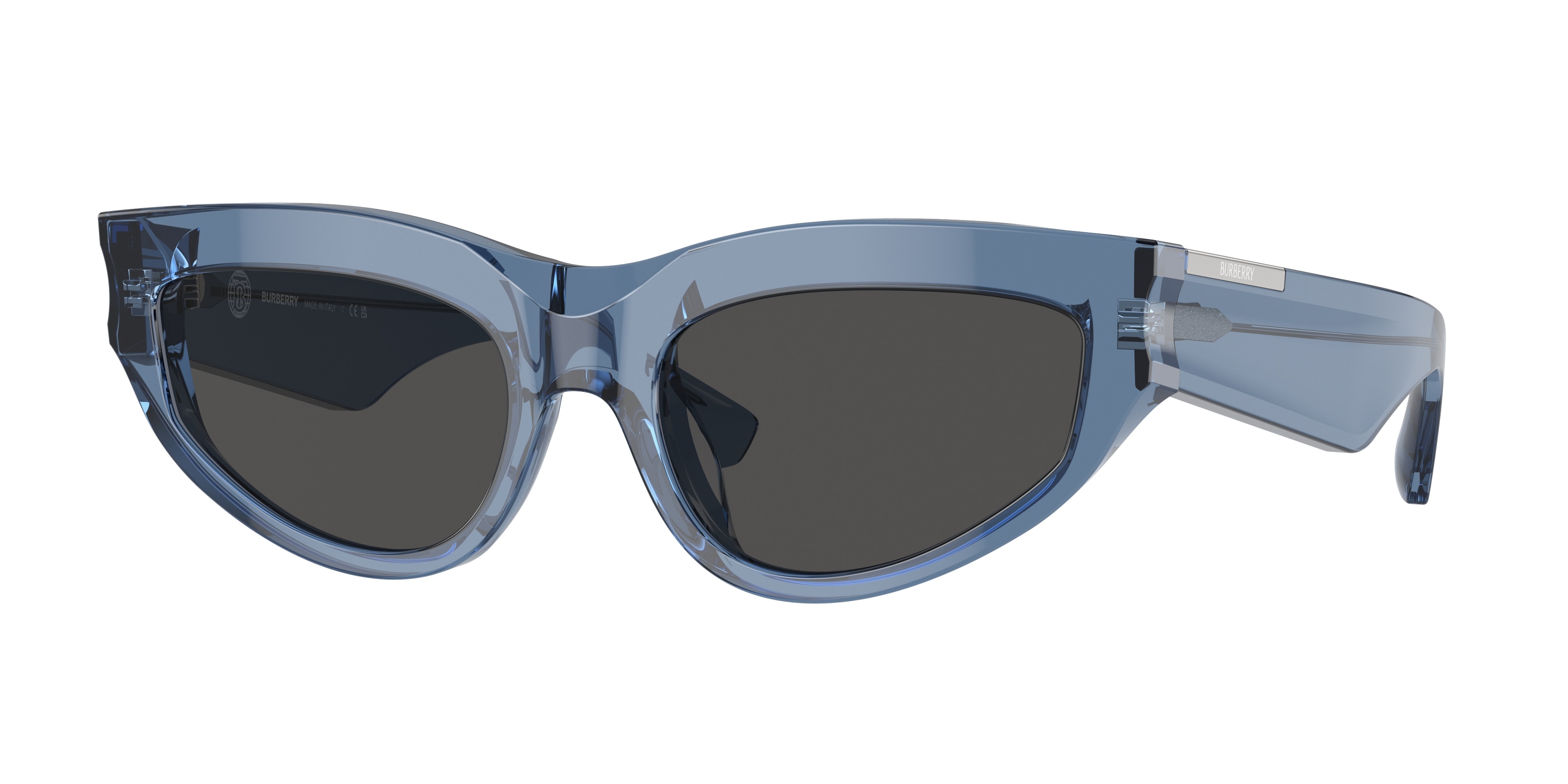 NWT Burberry BE4425U Blue Cat Eye 55mm Sunglasses Burberry 55Mm Sunglasses in Blue | Lyst main image 3