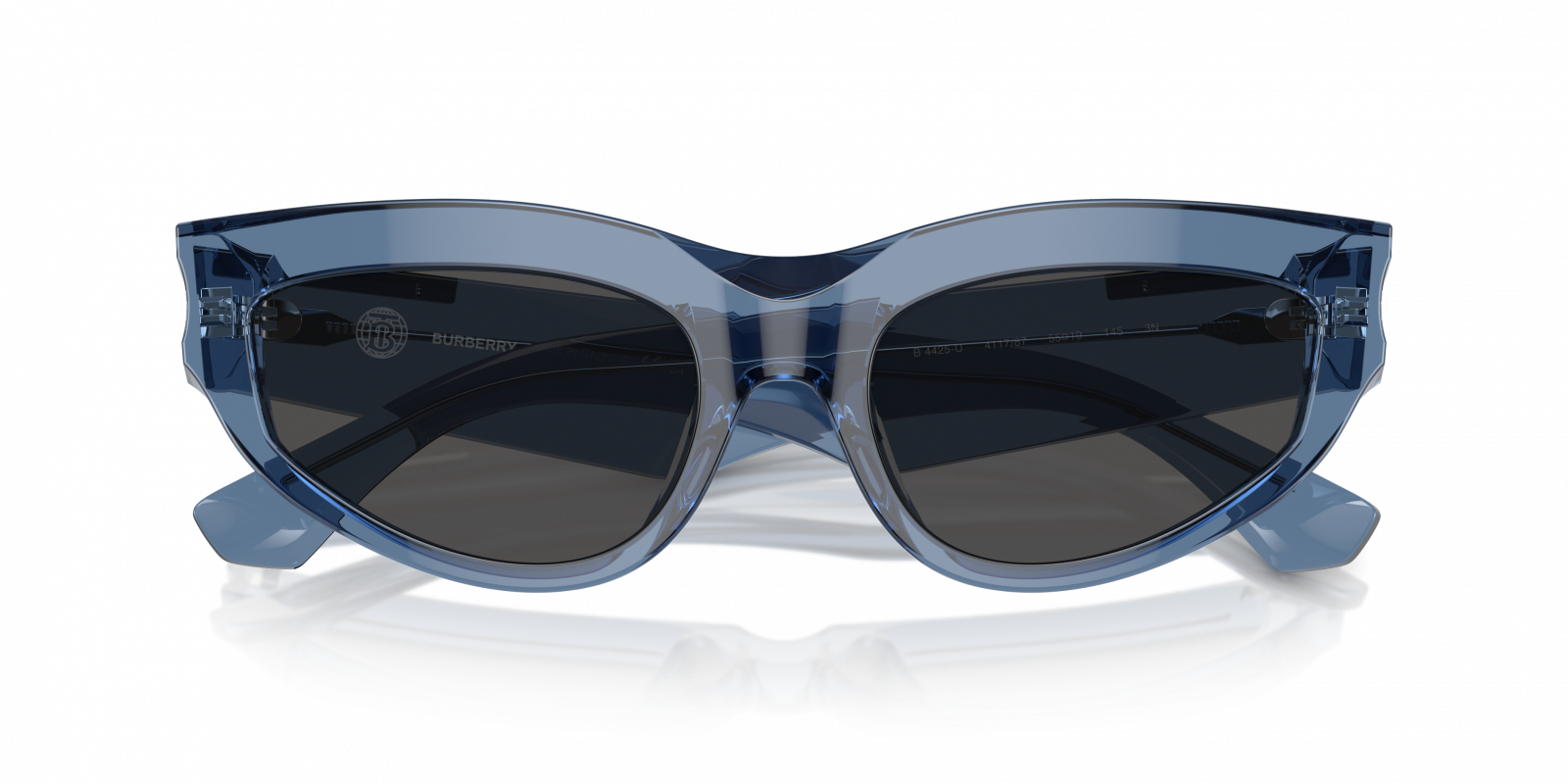 NWT Burberry BE4425U Blue Cat Eye 55mm Sunglasses NWT Burberry 0BE4425U-382587 Transparent Grey Cat Eye 55mm  main image 4
