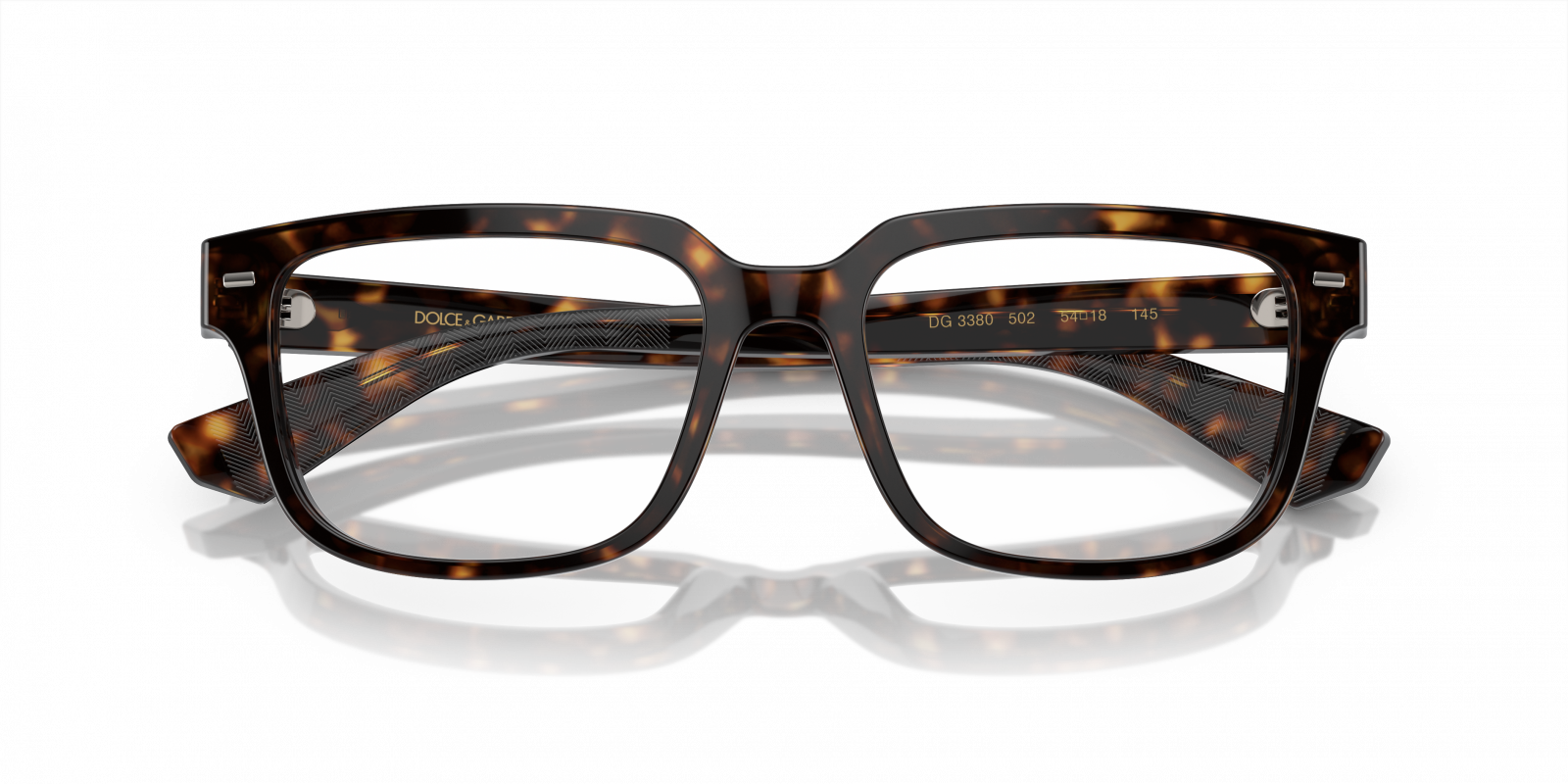 NEW DOLCE & GABBANA women\'s dg3380 502 eyeglasses in havana Eyeglasses Dolce & Gabbana DG 3373 502 Havana - Walmart.com main image 3