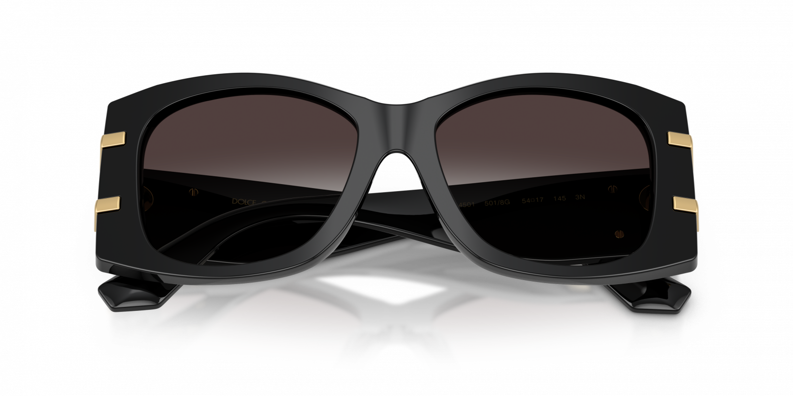 NEW DG4501 501/8G DOLCE&GABBANA GOLD SHIELD SUNGLASSES DG4501 Dolce&Gabbana DG4501 Butterfly Sunglasses | Fashion Eyewear US main image 3