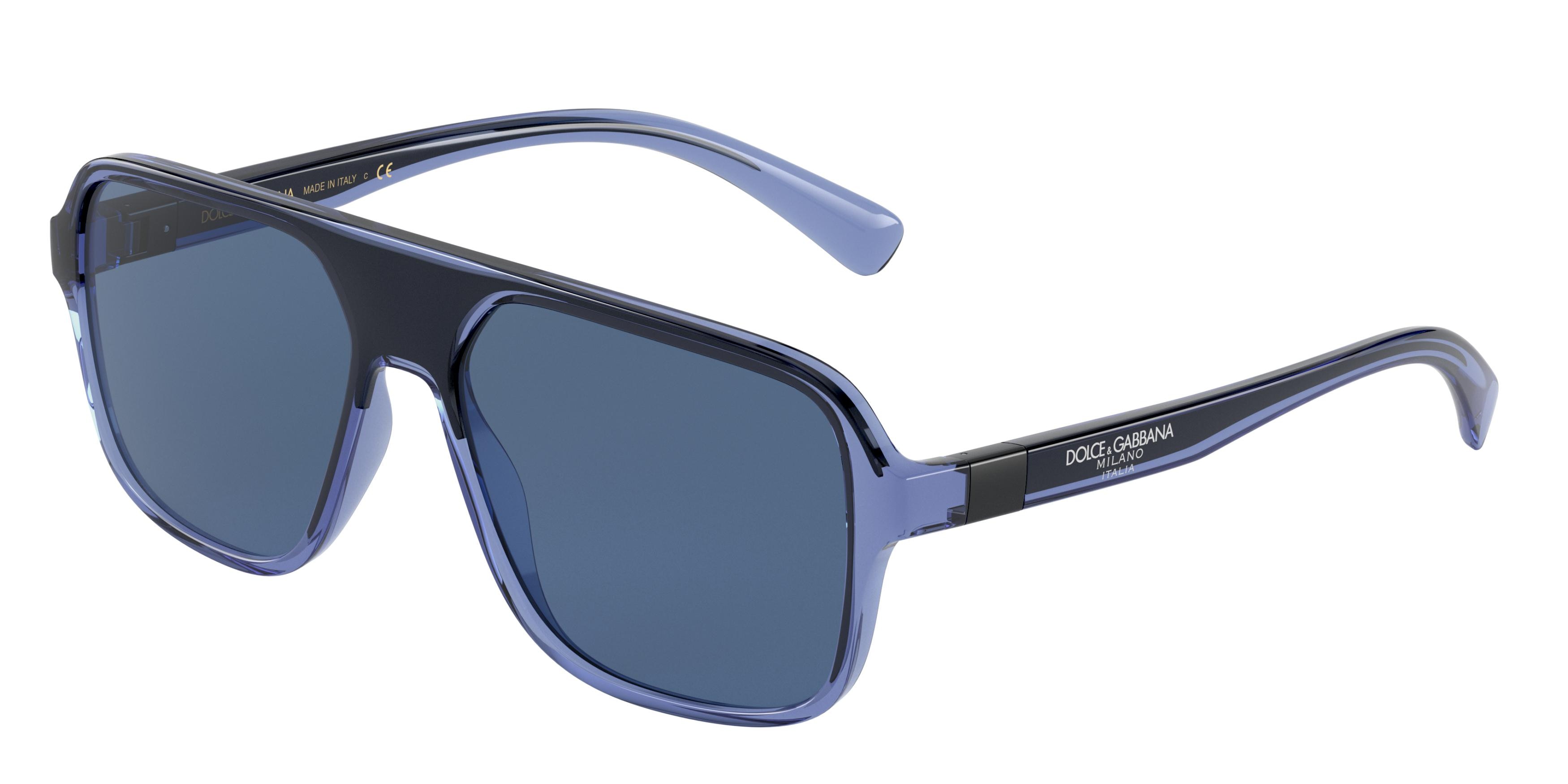 Dolce & Gabbana Vibrant Blue Glasses Dolce & Gabbana DG6187 Sunglasses 334665 Blue - eye-oo.com main image 2