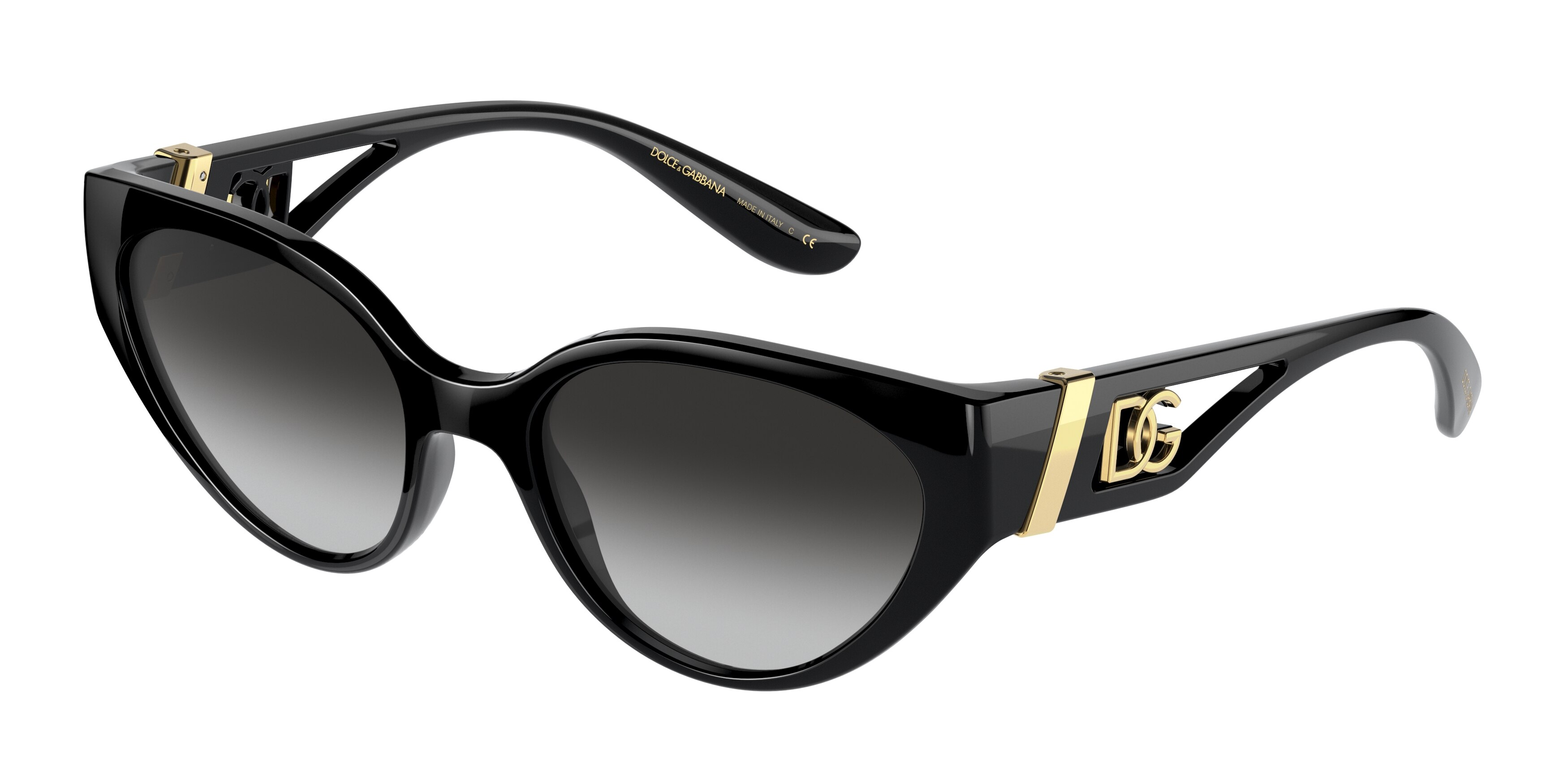 Dolce & Gabbana DG6146 501 8G Cat Eye Sunglasses for Women 