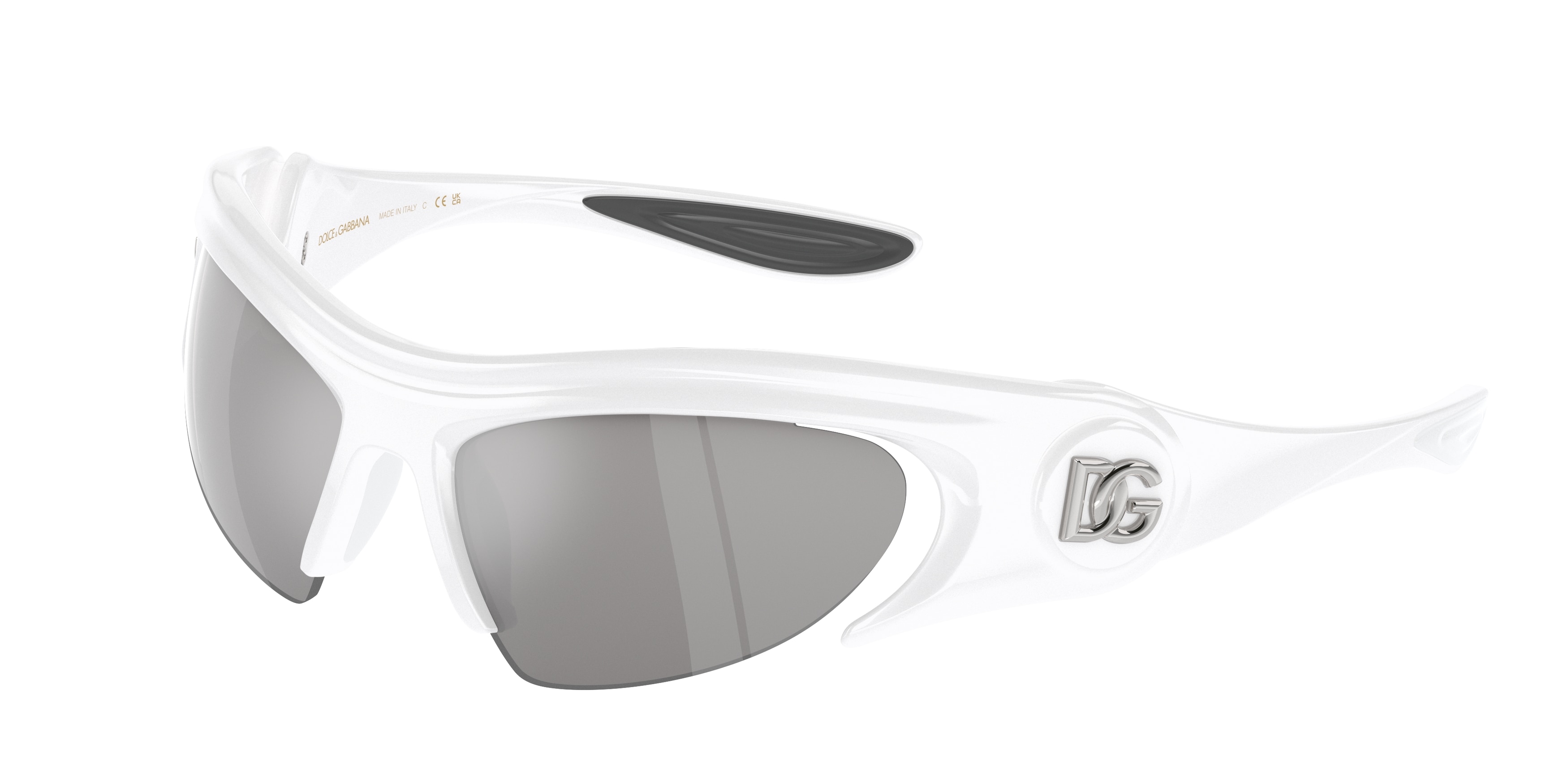 NWT DOLCE & GABBANA 0DG6192 33126G White Sunglasses Amazon.com: Dolce & Gabbana Sunglasses DG 6186 331287 White  main image 4
