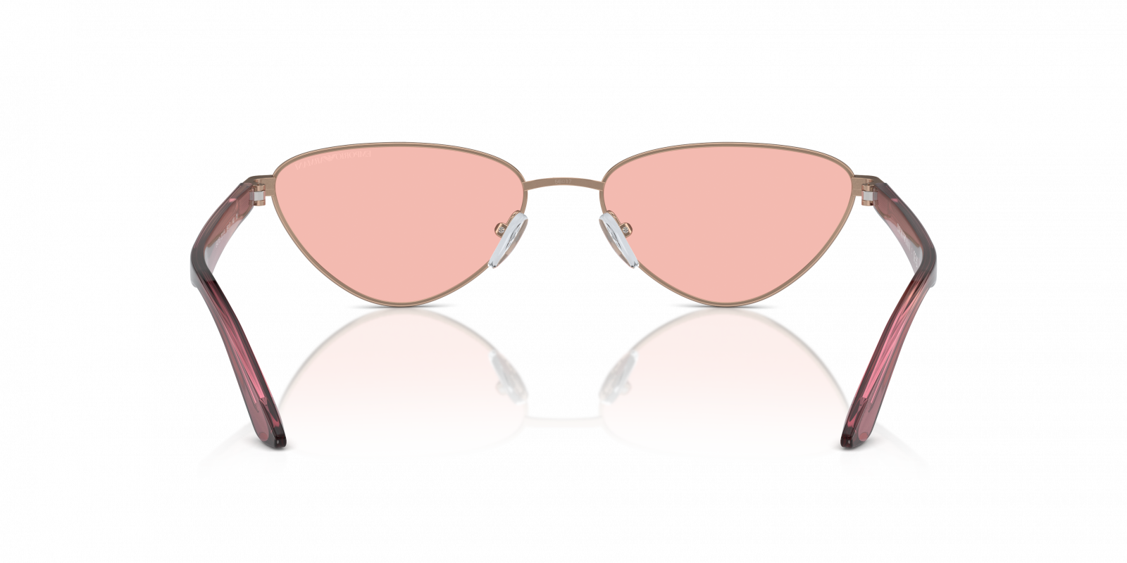 Emporio Armani Women\'s Rose Gold Sunglasses! Buy Emporio Armani Shiny Rose Gold Sunglasses Online  main image 3