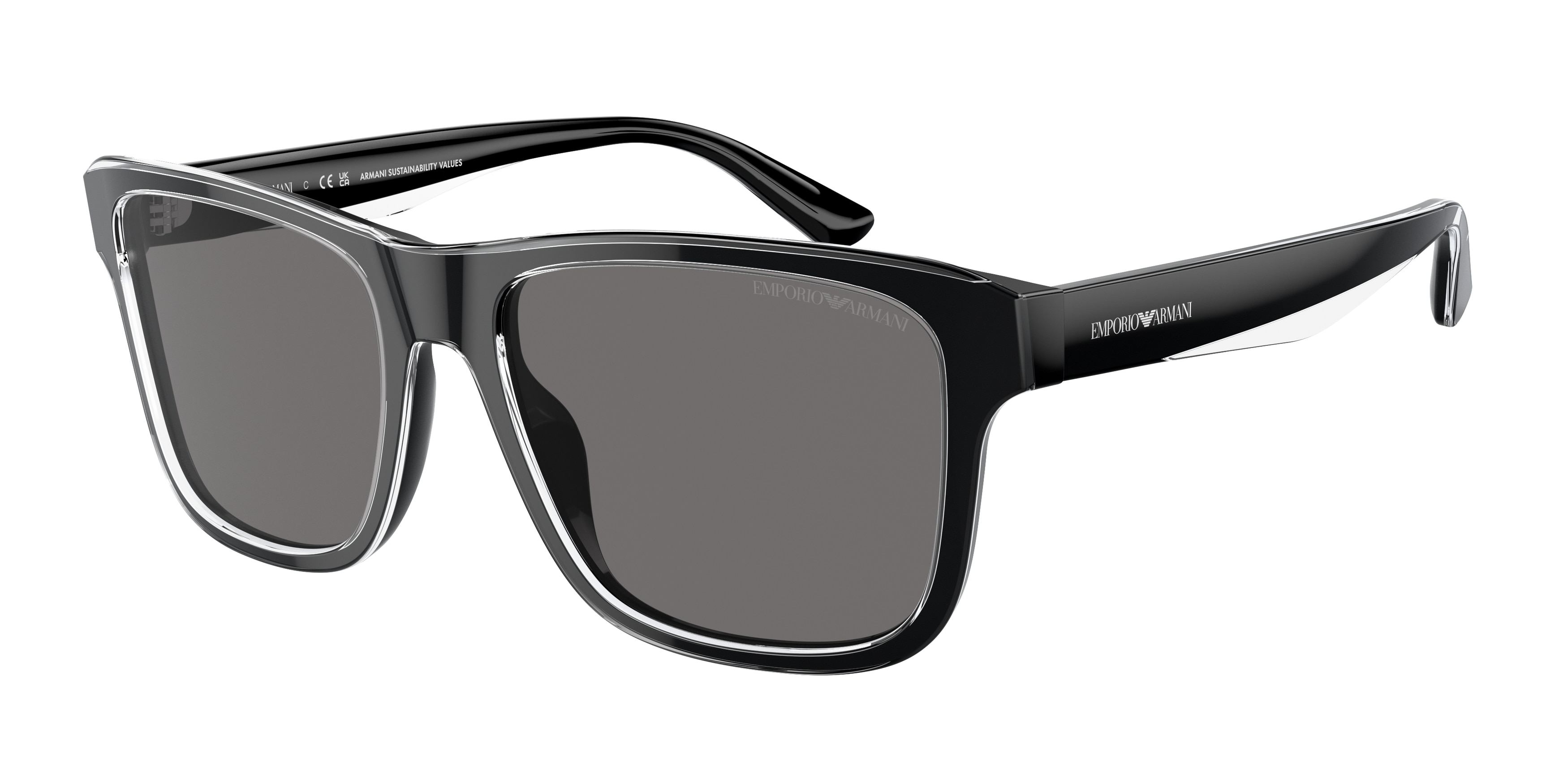 Sunglasses Armani Black NWT Emporio Armani Emporio Armani EA4219 Sunglasses 50016G Black - eye-oo.com main image 3