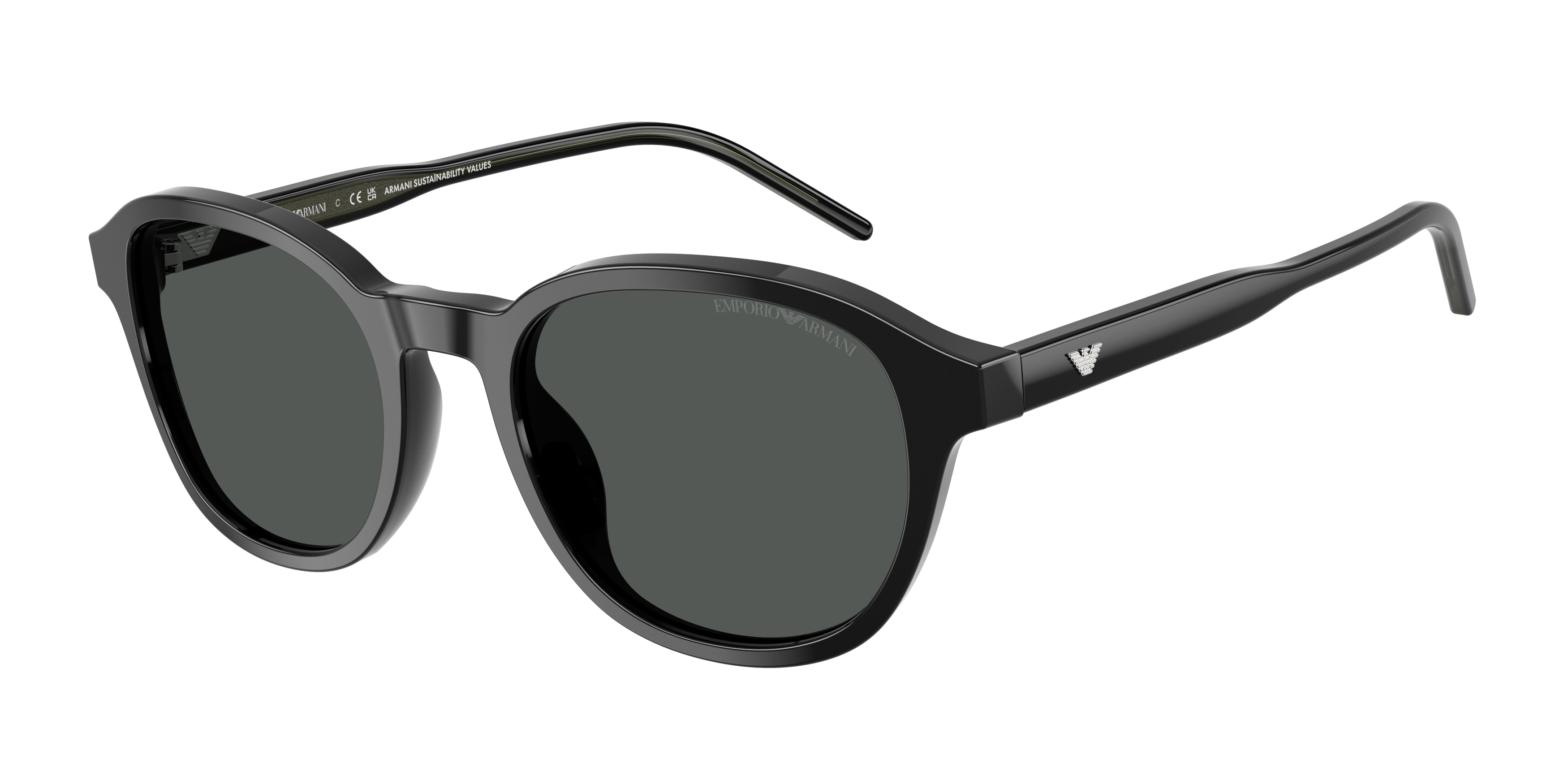 Sunglasses Armani Black NWT Emporio Armani Emporio Armani EA4219 Sunglasses 50016G Black - eye-oo.com main image 2