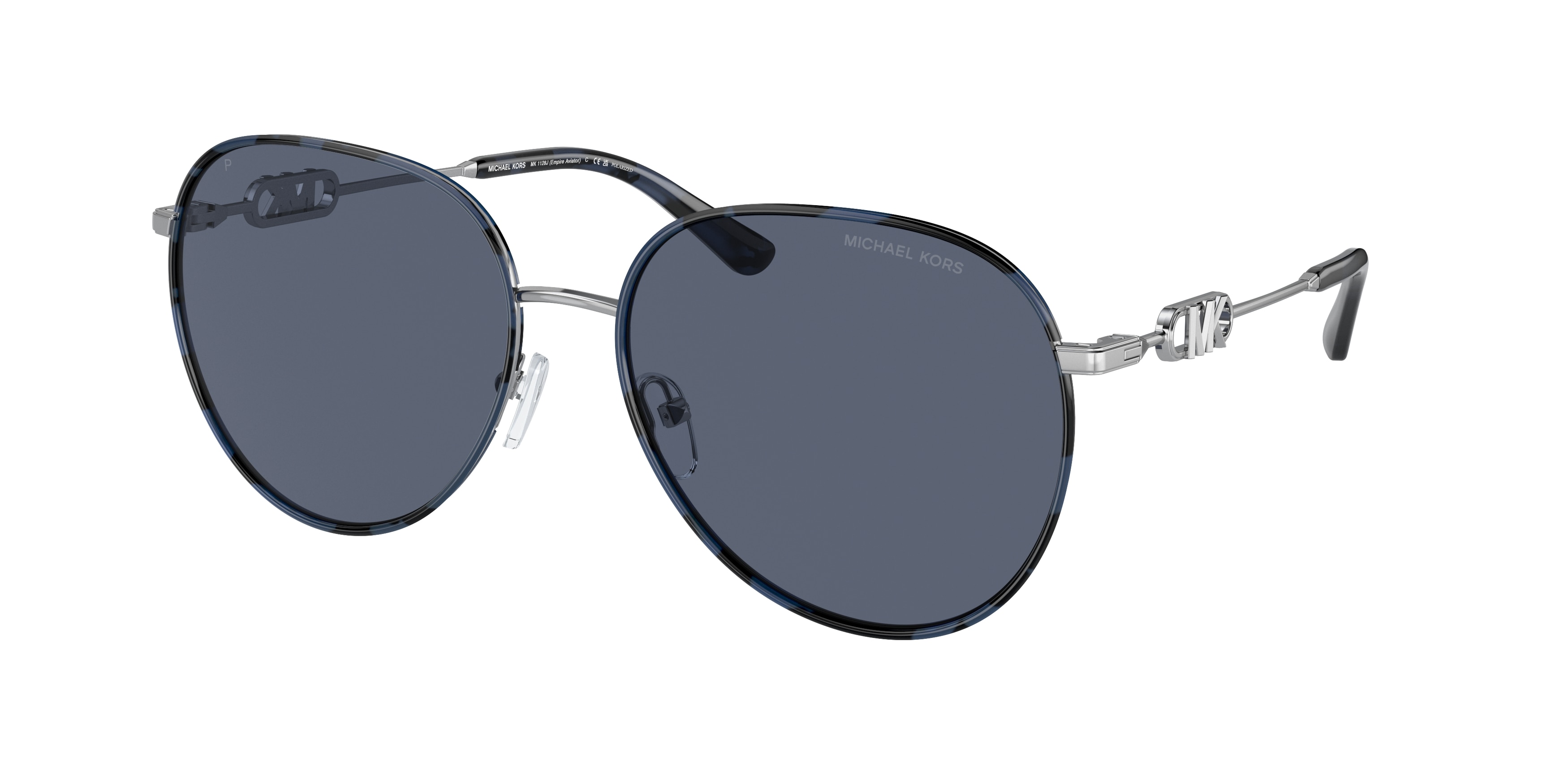 Michael Kors Empire Aviator Sunglasses Opticontacts.com -- Michael Kors MK1129J Empire Square 2 main image 4