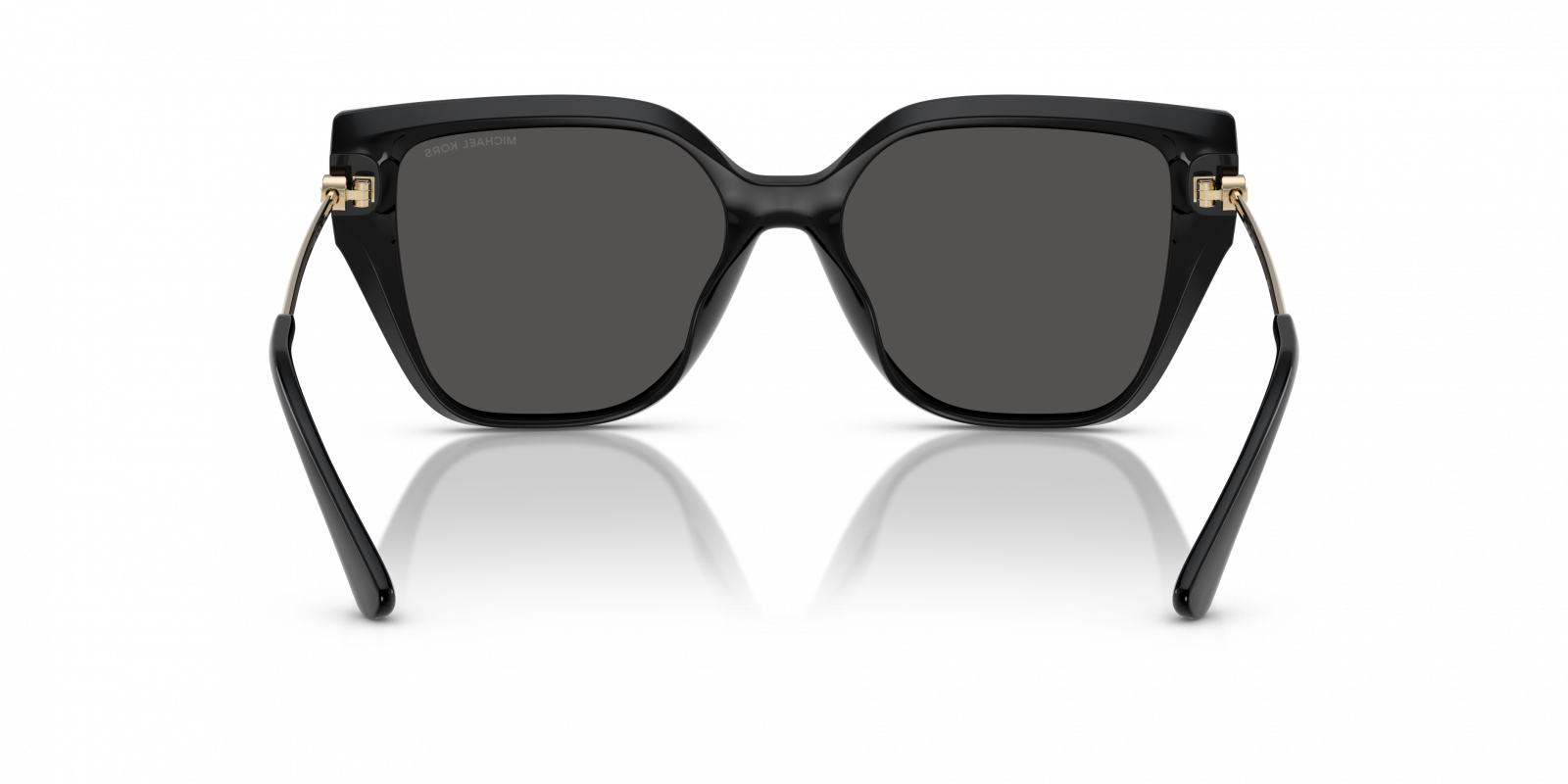 Michael Kors St. Barths MK2231U oversized sunglasses black frame gold-tone MICHAEL KORS MK2231U St. Barths Square Sunglasses | EyeOns.com main image 3