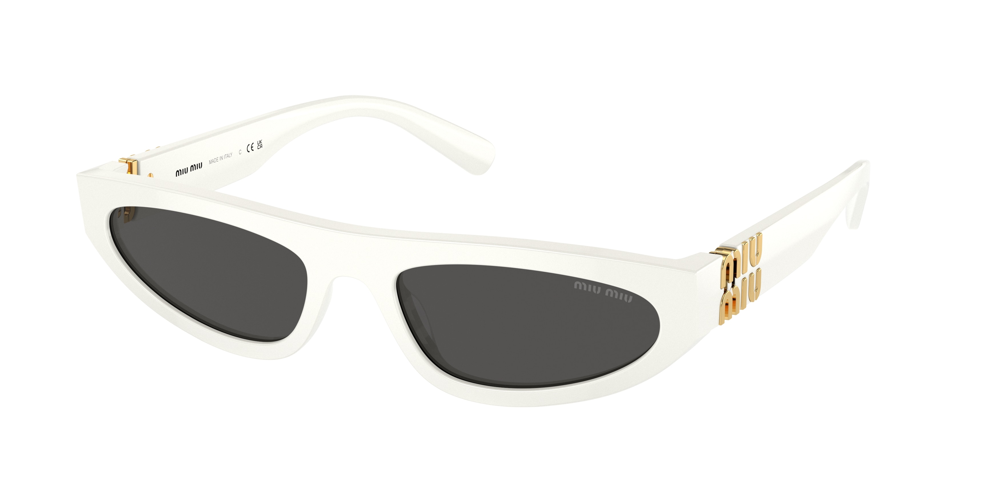 Miu Miu Tortoiseshell Sunglasses MU 07ZS MIU MIU MU 07ZS 15T0B7 Caramel Transparent Yellow Women main image 2