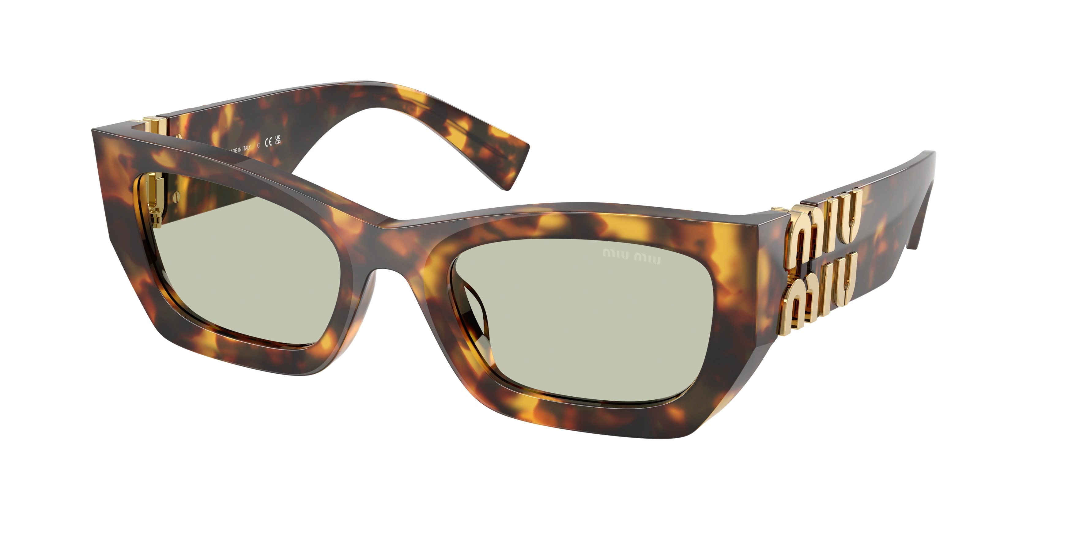 Miu Miu MU 09WS 14L50O Sunglasses for Women - Havana  display picture 1