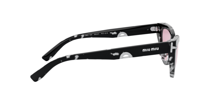 Miu Miu 0MU 10VS PC7214 Havana Black White Cat Eye Sunglasses Miu Miu 10VS Sunglasses main image 3