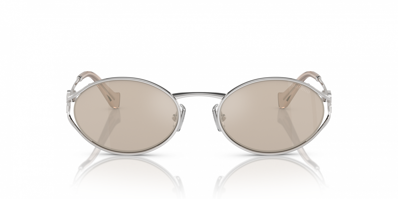 Miu Miu MU 52YS 1BC10F Silver Sunglasses for Women - Amevista display picture 3
