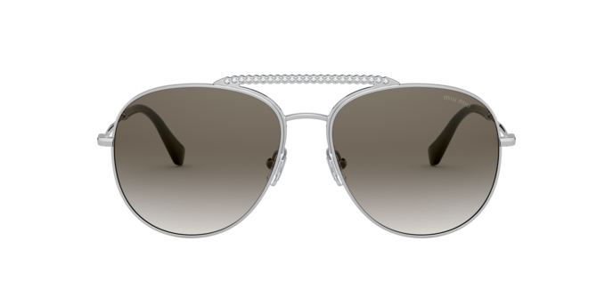 Miu Miu Core Collection MU 53VS in Silver Miu Miu MU 53VS - 1BC5O0 Silver | Sunglasses Woman main image 2
