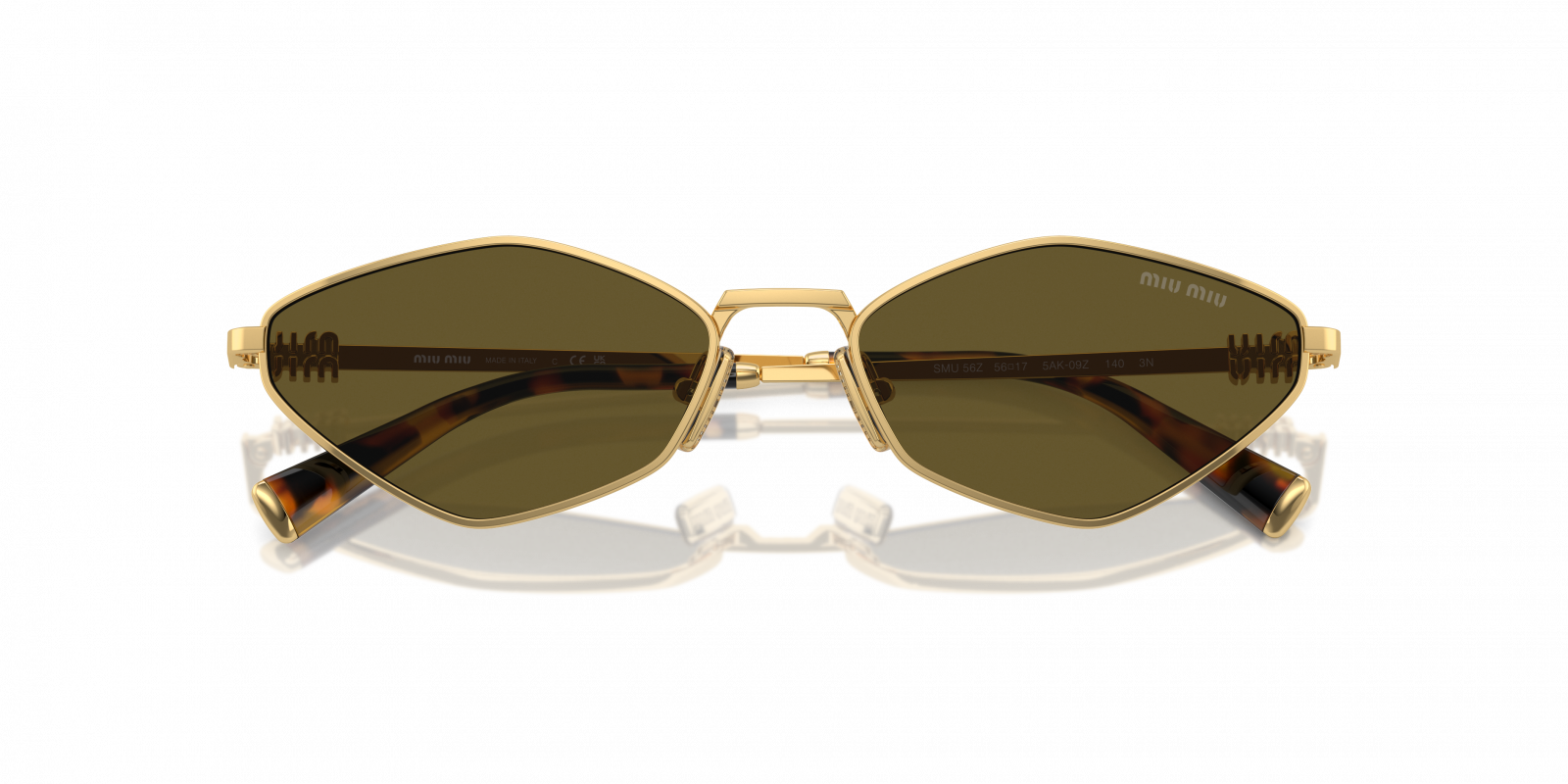 Miu Miu MU 56ZS Gold Sunglasses for Women Sunglasses - Amevista display picture 3