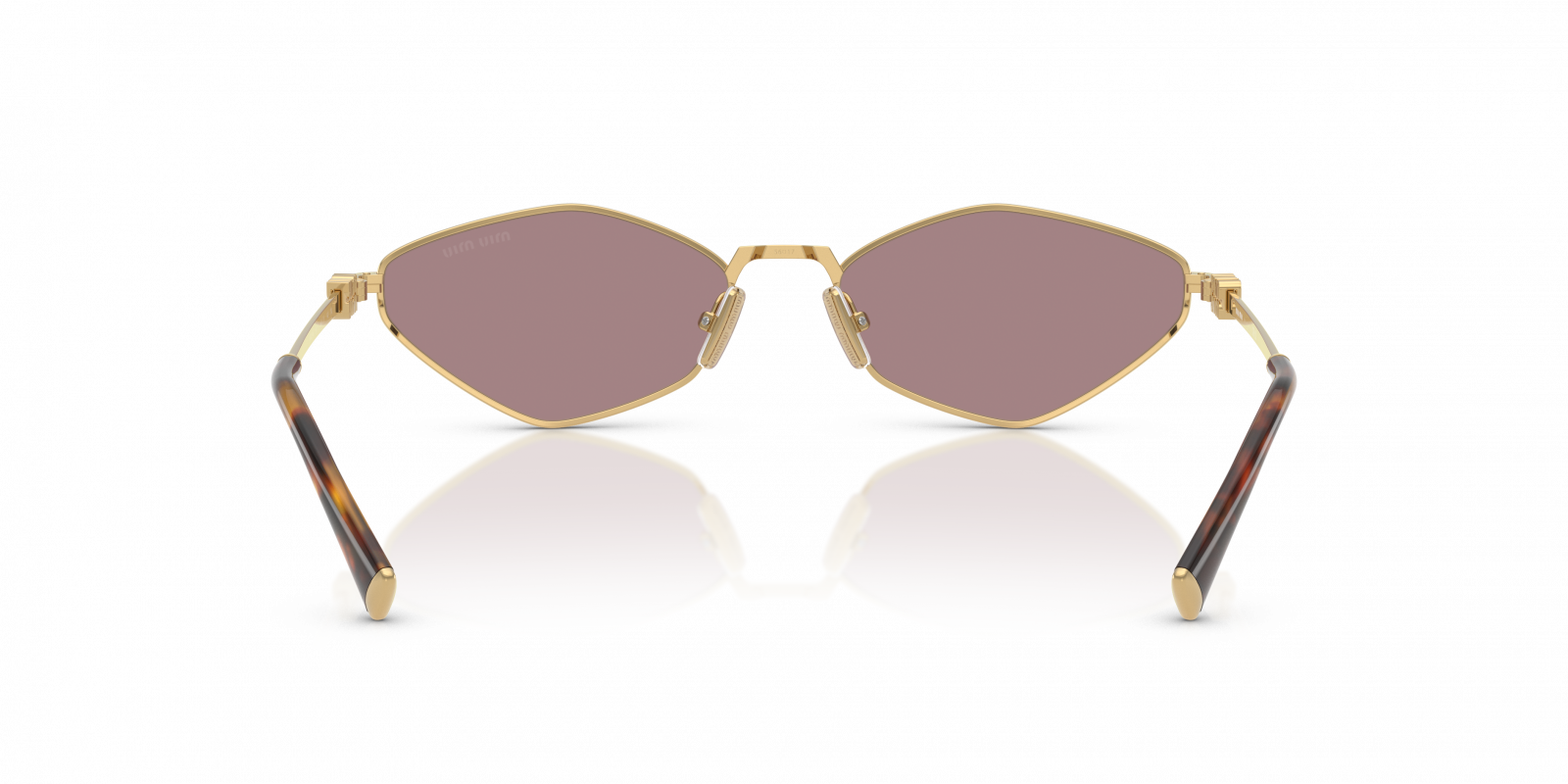 MIU MIU 56ZS MU 5AK40D Gold and Light Orange Mirror Lens Sunglasses MIUMIU 56 Sunglasses MU 56ZS MIU MIU | color Orange | Gomez.pl/en main image 2