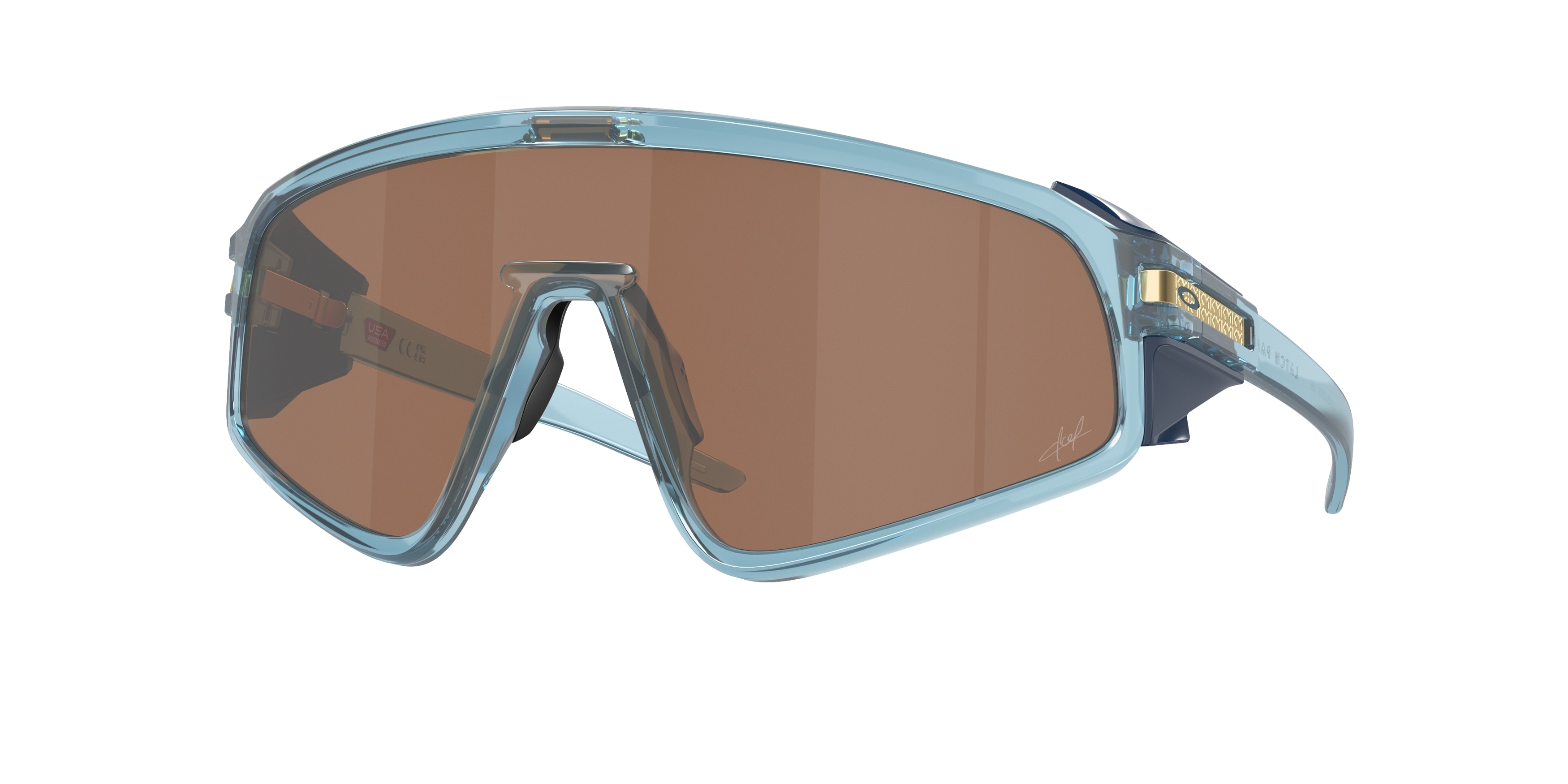 Oakley OO9404 Latch Panel Sunglasses - Transparent Frame, Prizm 