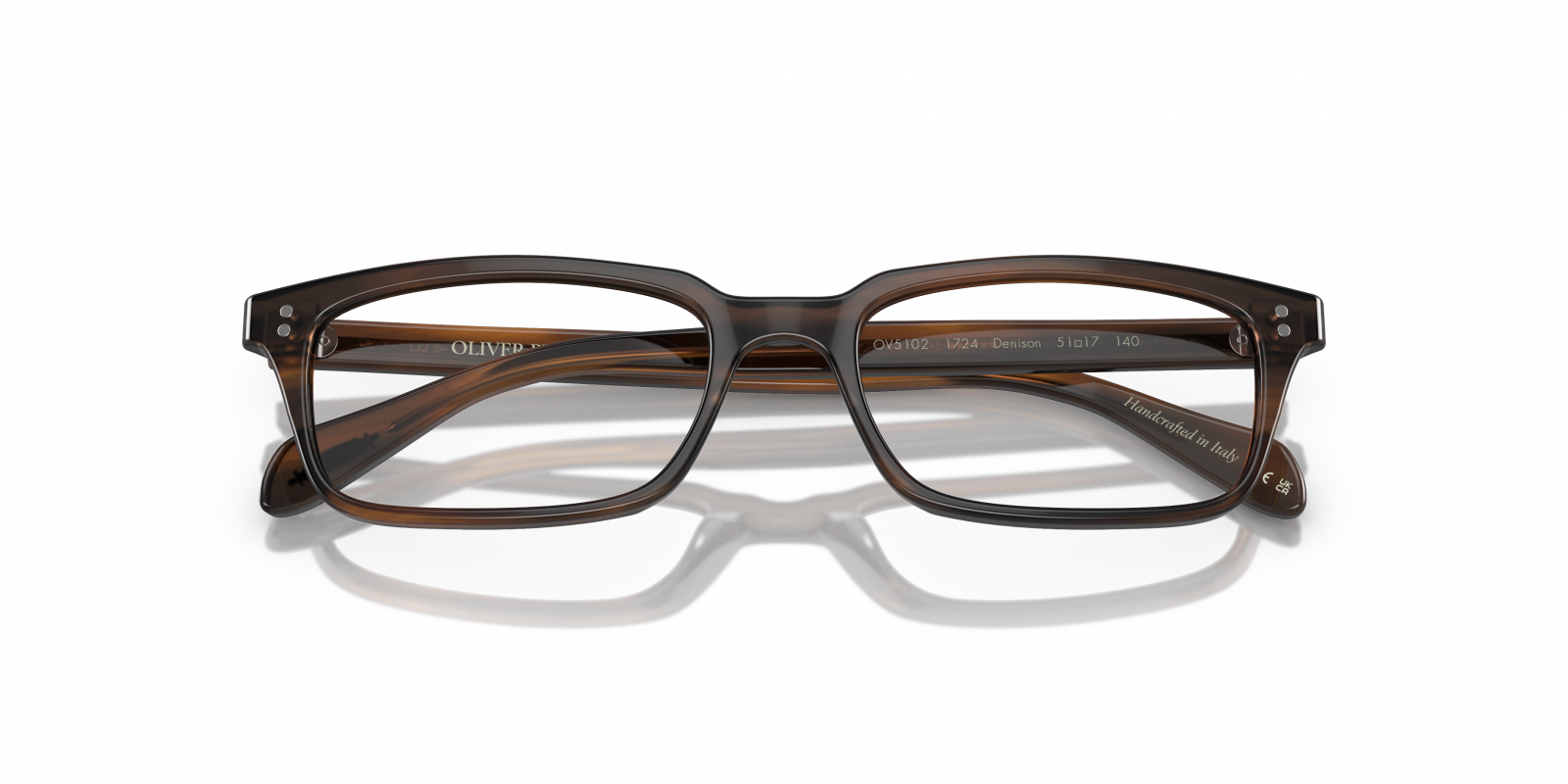 Oliver Peoples OV5102 1724 Denison Eyeglasses - Havana - Amevista