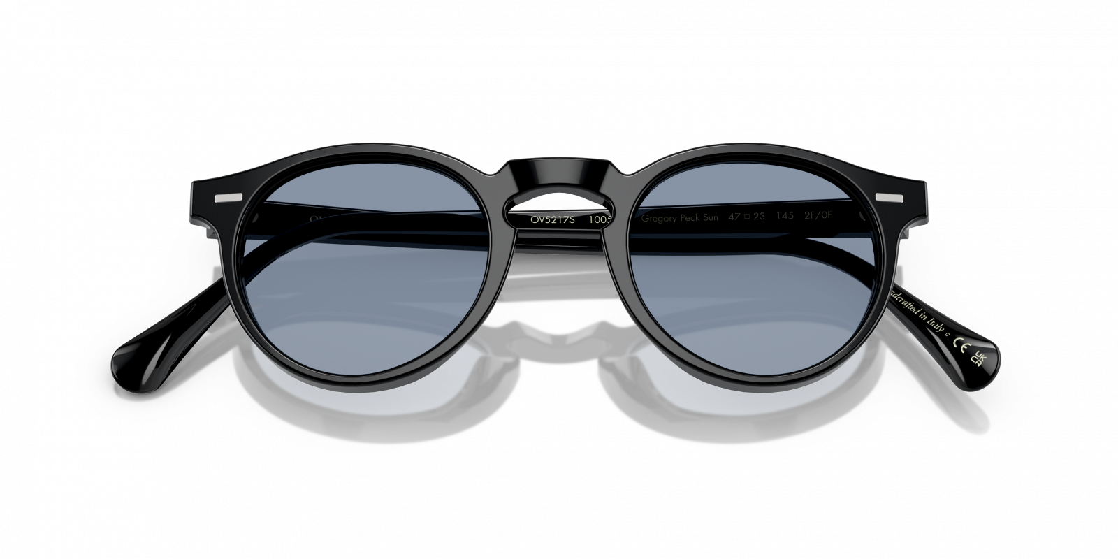 Oliver Peoples — Gregory Peck Sunglasses — Black Oliver Peoples OV5217S 1178P1 Sun Black/Tortoise Gregory  main image 2