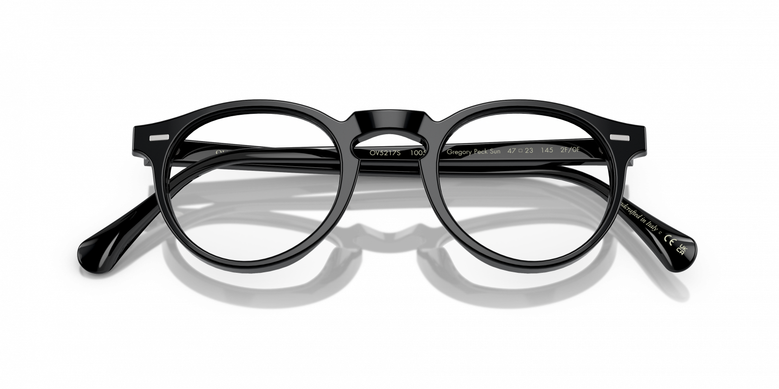 Oliver Peoples Gregory Peck Sun Black Sunglasses - Amevista