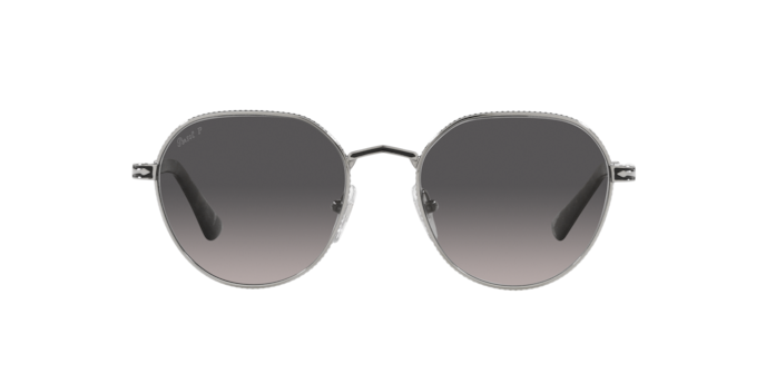 Persol Unisex PO2486S Sunglasses – Gunmetal/Black Frame, 51mm, Italian Design