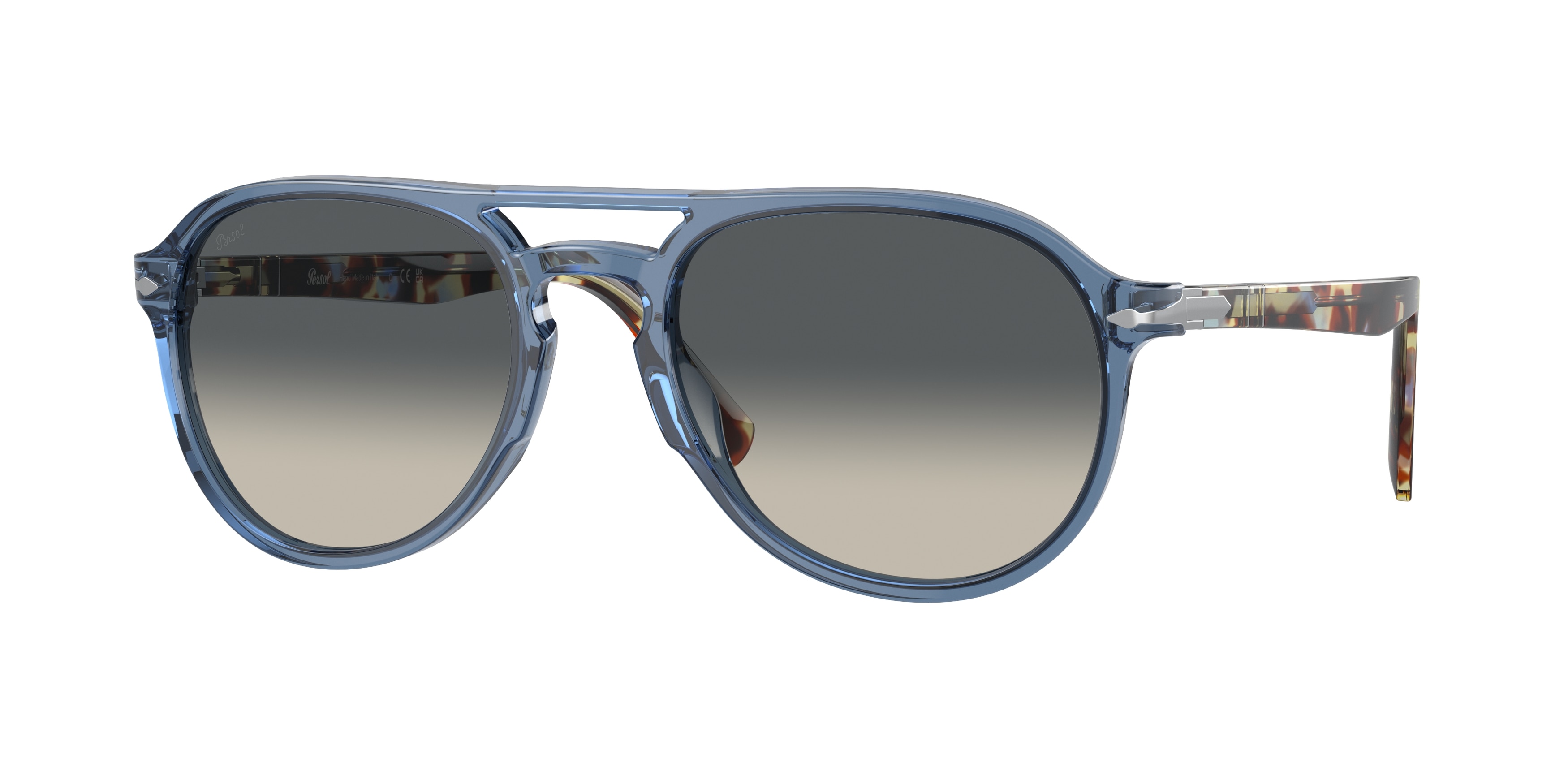 Persol PO3235S 120271 Sunglasses - Transparent Navy Aviator 
