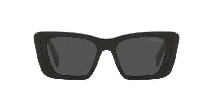 PRADA SPR 08Y Women\'s Rectangle Sunglasses Black Frame Gray Tinted UV400 Prada SPR 08Y Women main image 3