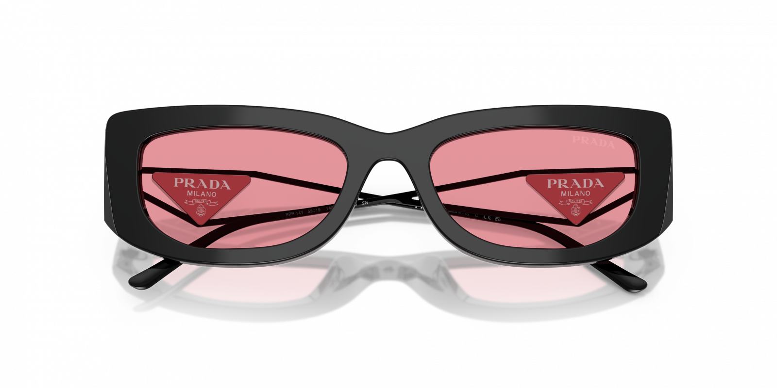 Prada womens pr 14ys sunglasses PRADA PR 14YS 19M4I2 Crystal Beige Light Brown 53 mm Women main image 2