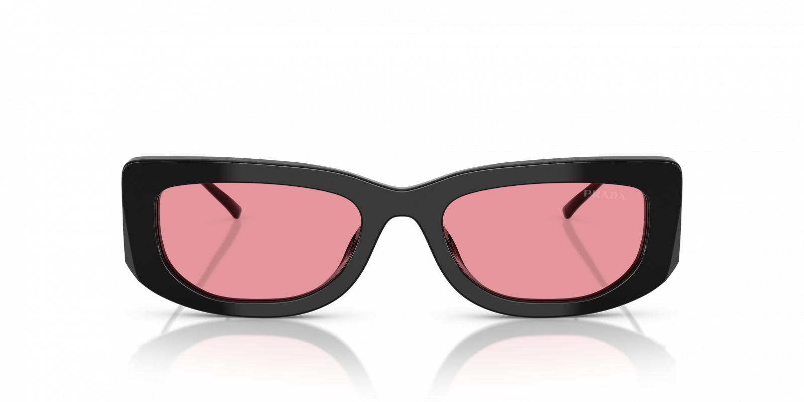 NWT Prada Pink Mirror Lenses Sunglasses! Summer 2024 Prada VPR 63C 1AP 2C1 – Vintage Frames Company main image 4