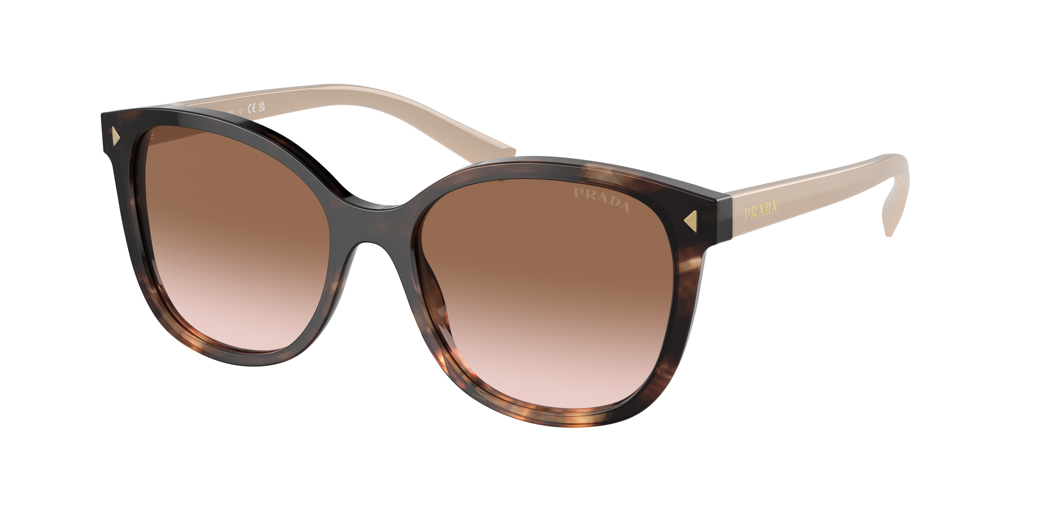 Prada Havana Sunglasses Prada - PR A09SF (Low Bridge Fit) Sunglasses | Specs Collective main image 4