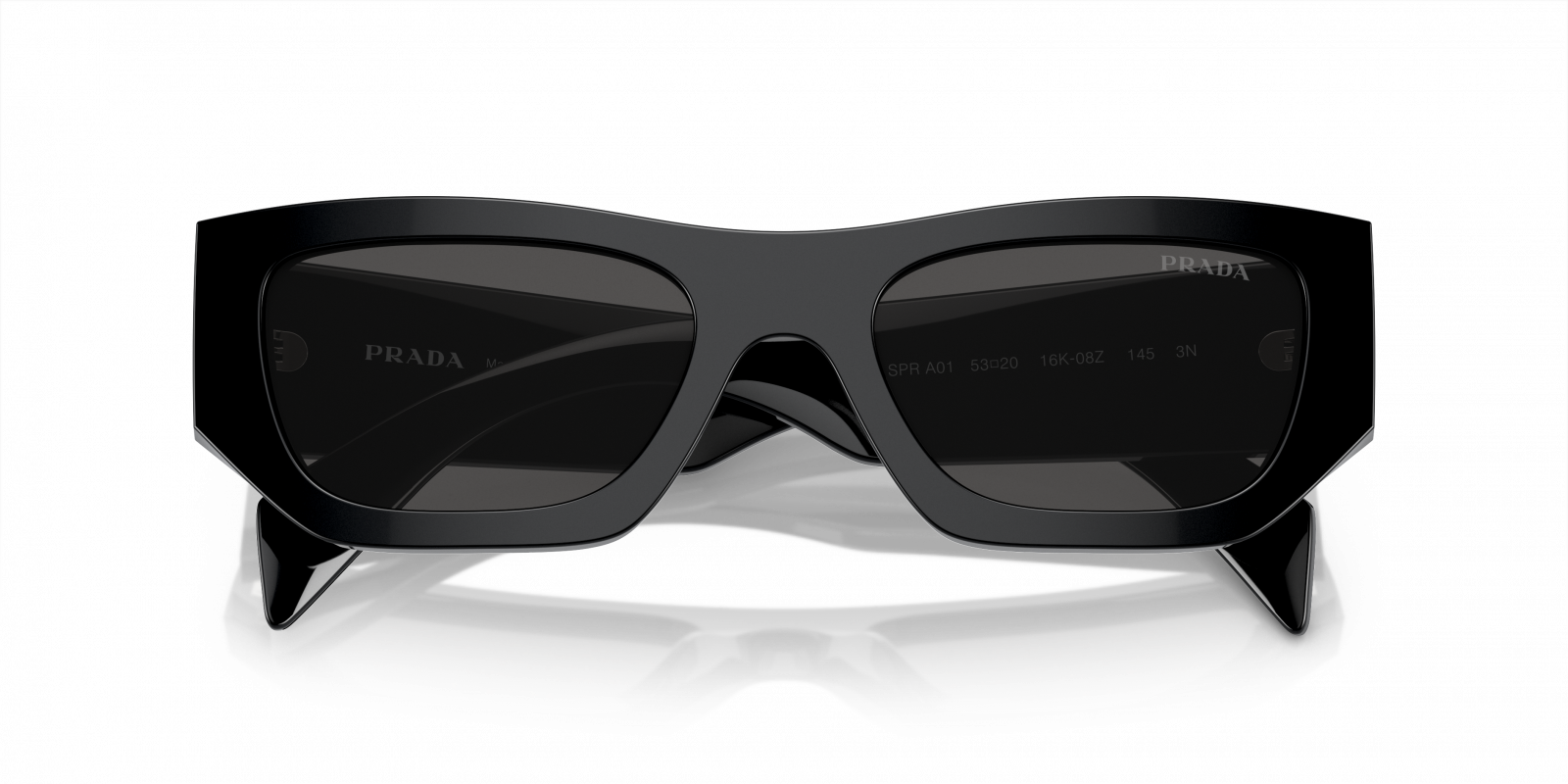 PRADA
Acetate Pillow Sunglasses SPR A01 Black Prada Eyewear Black Pillow Cat Eye Acetate Sunglasses Prada main image 2