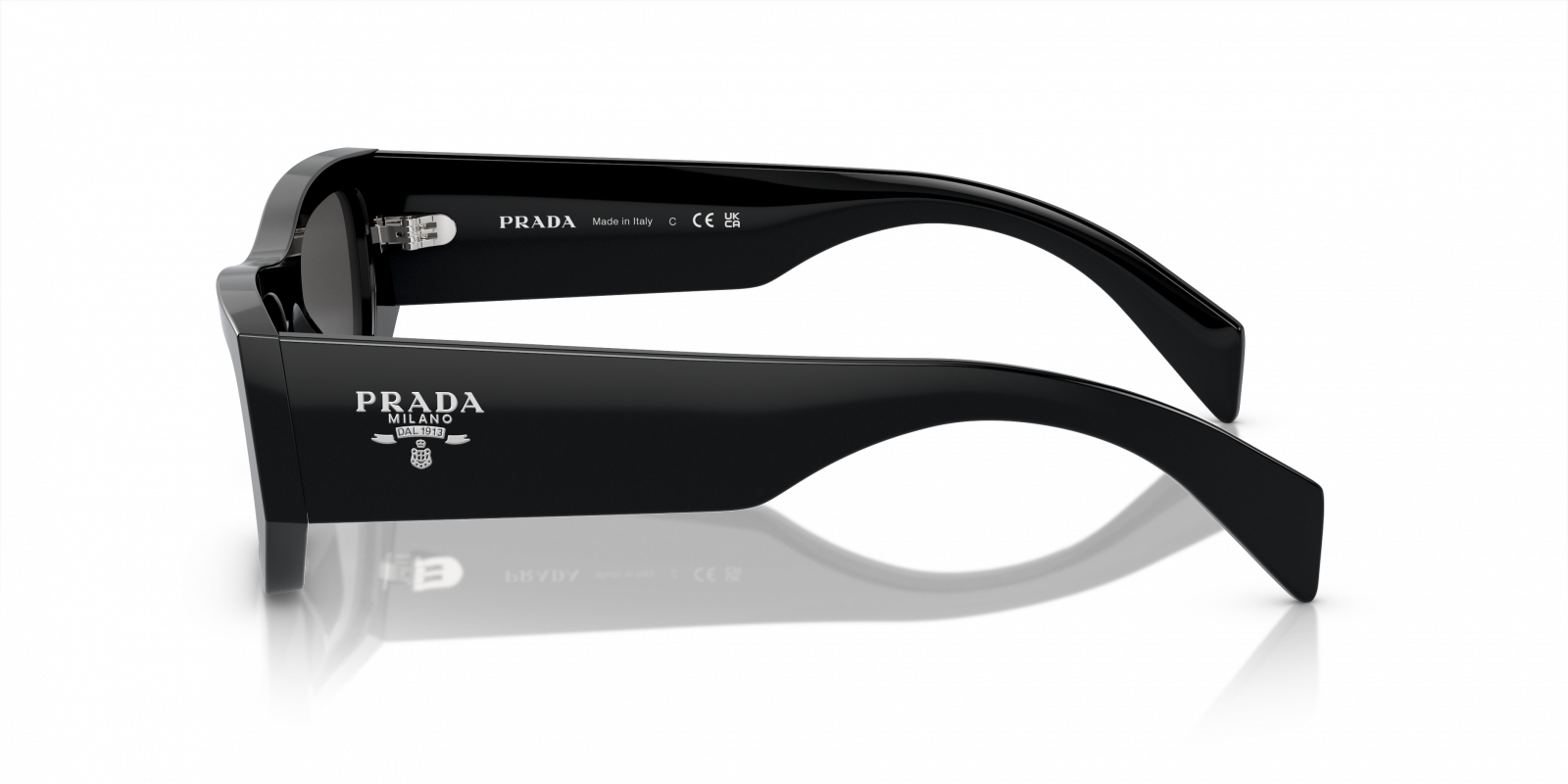 PRADA sunglasses, made in Italy Prada PR A16S 16K60K Sunglasses Black for Man - LookerOnline main image 4