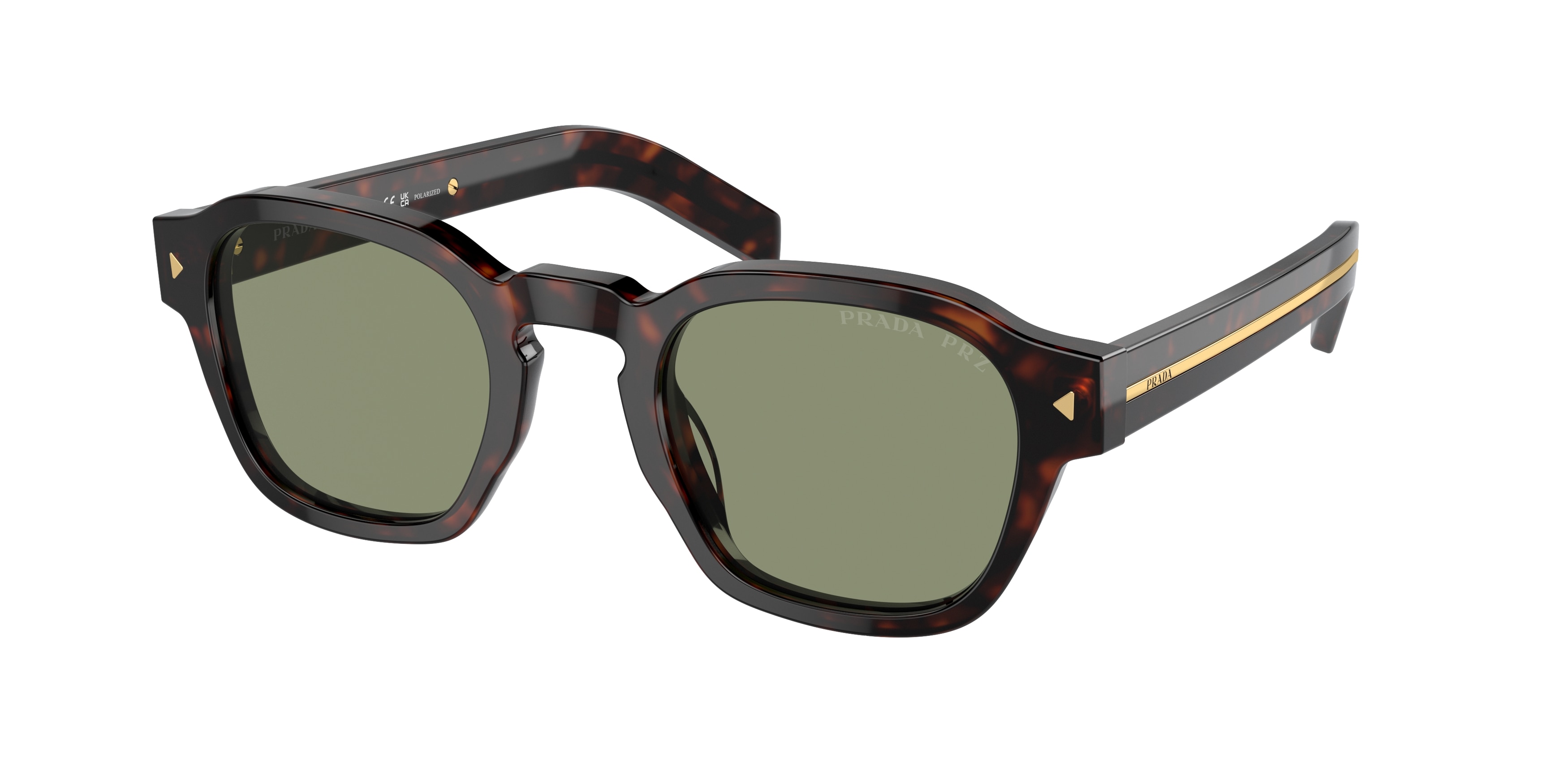 Prada PR A16S 17N20G Sunglasses for Men - Havana Frame 
