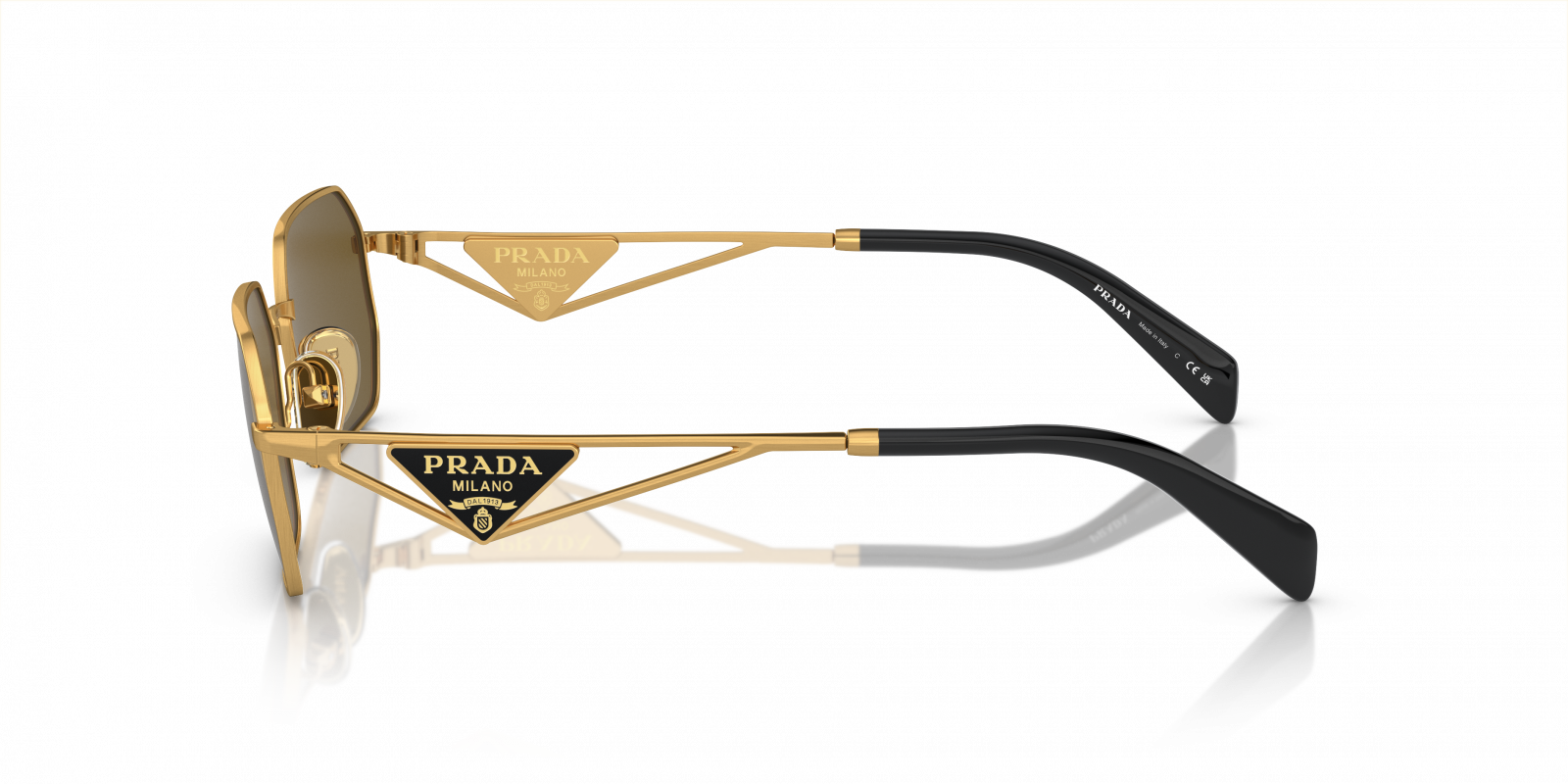 Prada PR A51S 15N01T Sunglasses for Women - Matte Gold Sunglasses 