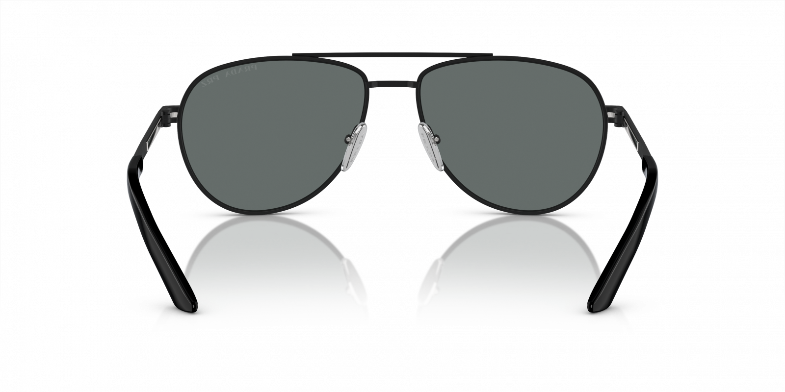 Prada PR A54S Aviator Sunglasses – Matte Black / Polarized Grey (60-14-150) prada-pr-a54s-1bo5z1.jpg main image 3