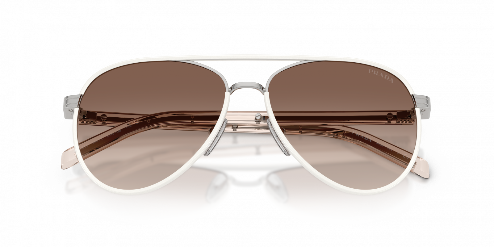 NWT Prada 0PR B57S-23E10S Sunglasses PR B57S Prada Sunglasses 23E10S Silver - eye-oo.com main image 4
