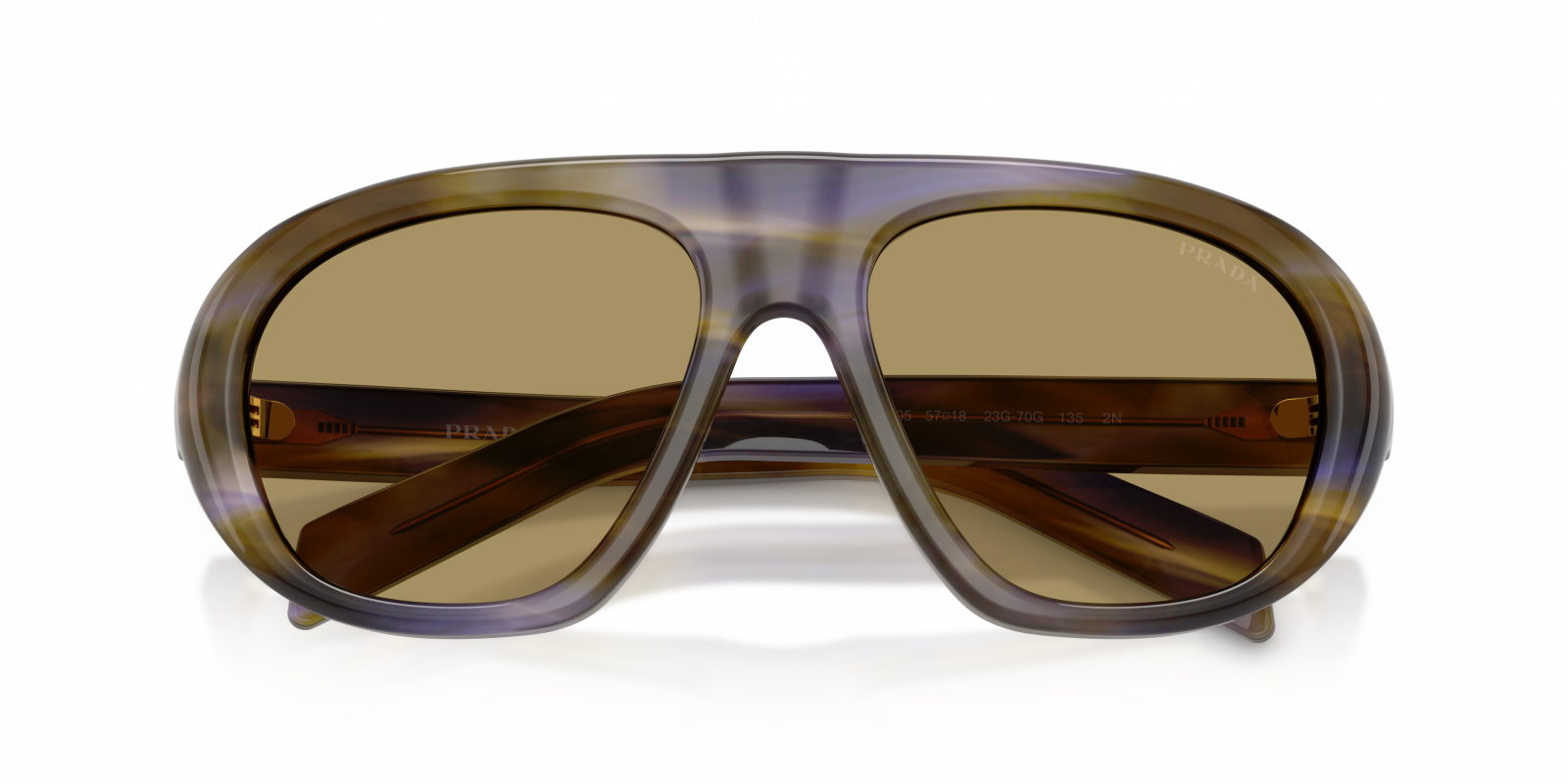 Prada PR CO5S sunglasses PR C05S Prada Sunglasses 27I70X Cigar - eye-oo.com main image 2