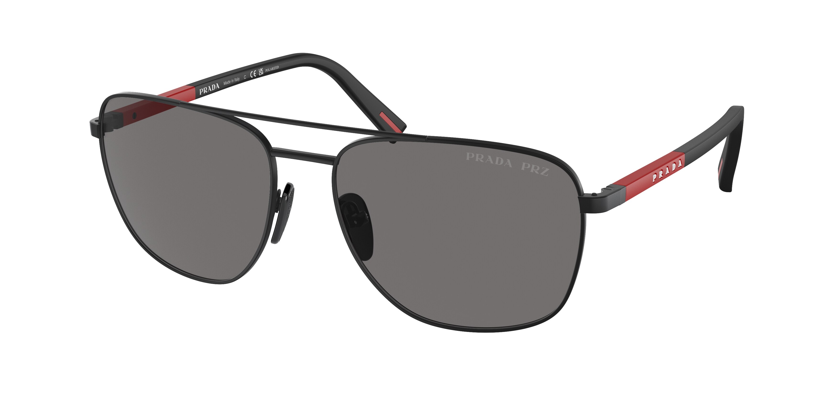 Prada Linea Rossa PS 54ZS Matte Black Sunglasses for Men