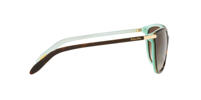 Ralph RA5160 601/13 Cat Eye Sunglasses Havana on Acquamarine 57mm Women’s New Ralph RA5160 Sunglasses 601/13 Havana On Acquamarine - eye  main image 4