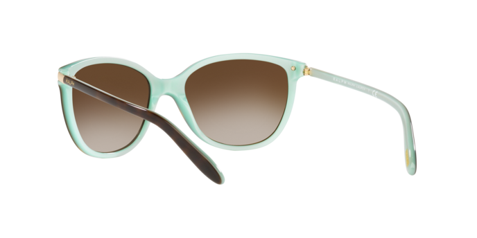 Ralph RA5160 601/13 Cat Eye Sunglasses Havana on Acquamarine 57mm Women’s New Ralph RA5160 Sunglasses 601/13 Havana On Acquamarine - eye  main image 3