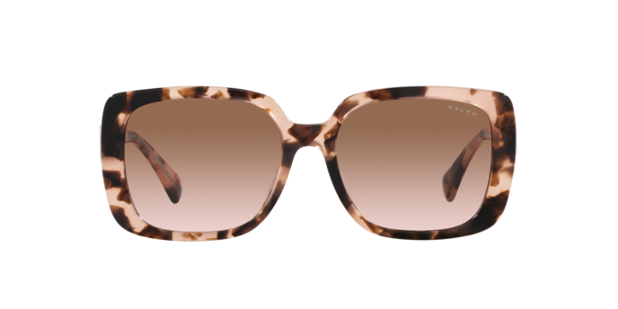 Ralph Lauren Transparent Brown Square Frame Polarized Sunglasses RA5298U Ralph RA5298U M (55 - 17) with Brown lenses and Brown frame  main image 3